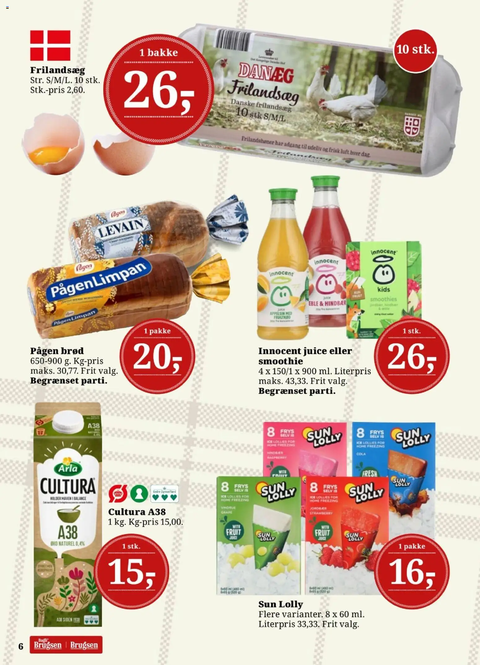 Dagli'Brugsen tilbudsavis – gyldig fra 03/07/2026 | Side: 6 | Produkter: Juice, Jordbær, Cola, Smoothie