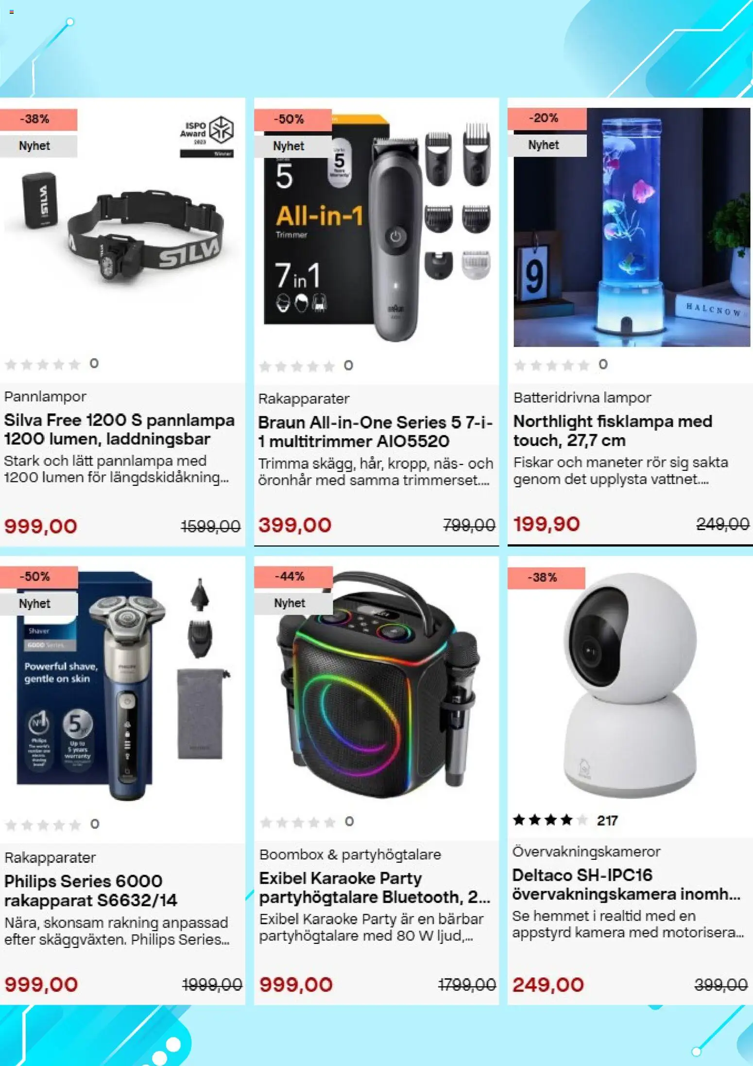 Clas Ohlson reklamblad aktuell från 26/10/2026 | Sida: 5 | Produkter: Övervakningskamera, Pannlampa, Kamera, Rör