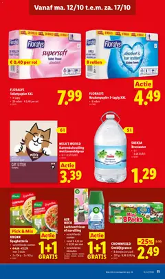 AIR WICK Luchtverfrisser of navulling, verschillende soorten - Voorbeeld van een folder van Lidl, geldig van 12/10/2026 | Pagina: 11 | Producten: Luchtverfrisser, Toiletpapier, Bronwater, Keukenpapier