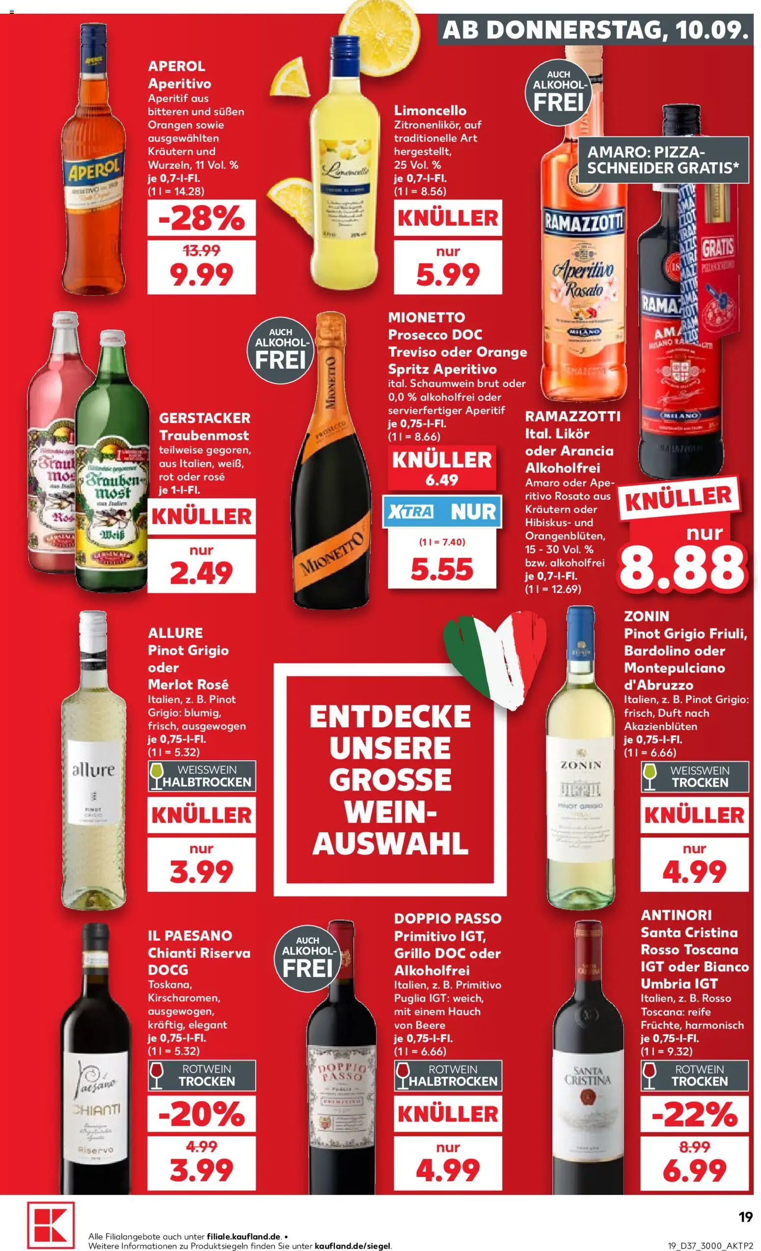 {H1} | Pagina: 19 | Producten: Pizza, Aperol, Prosecco