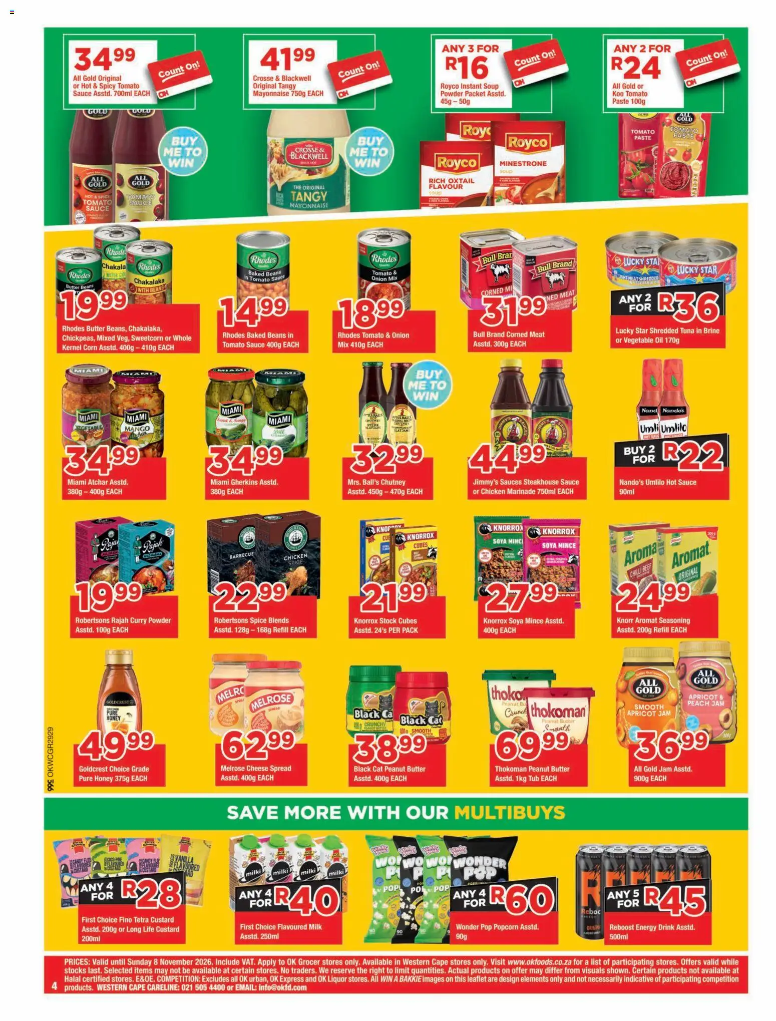 New OK Foods catalogue – valid from 23/10/2026 | Page: 4 | Products: Chutney, Powder, Sauce, Chilli