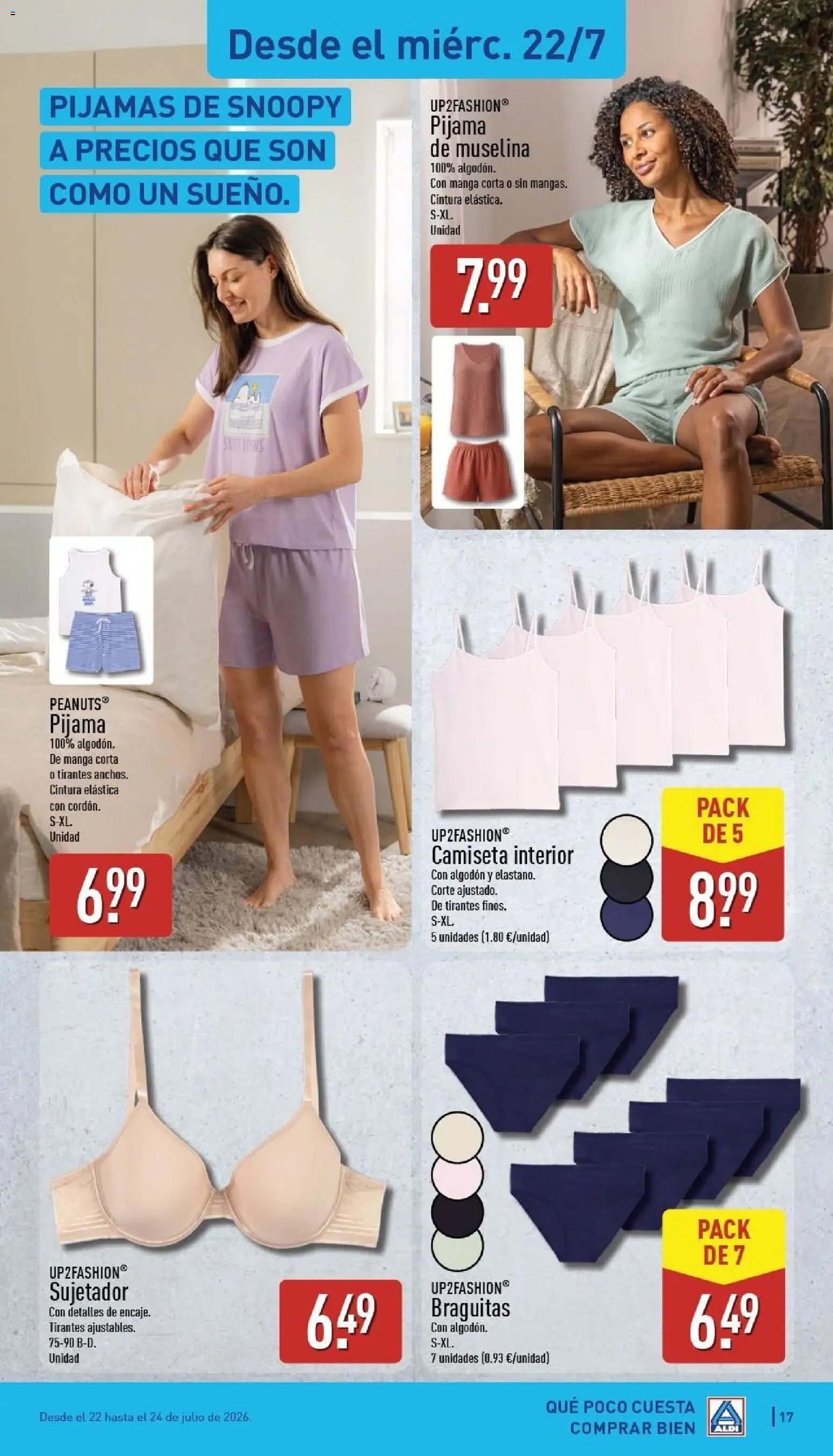 Aldi folleto Baleares │ válido desde el 20/07/2026 | Página: 17 | Productos: Pijama