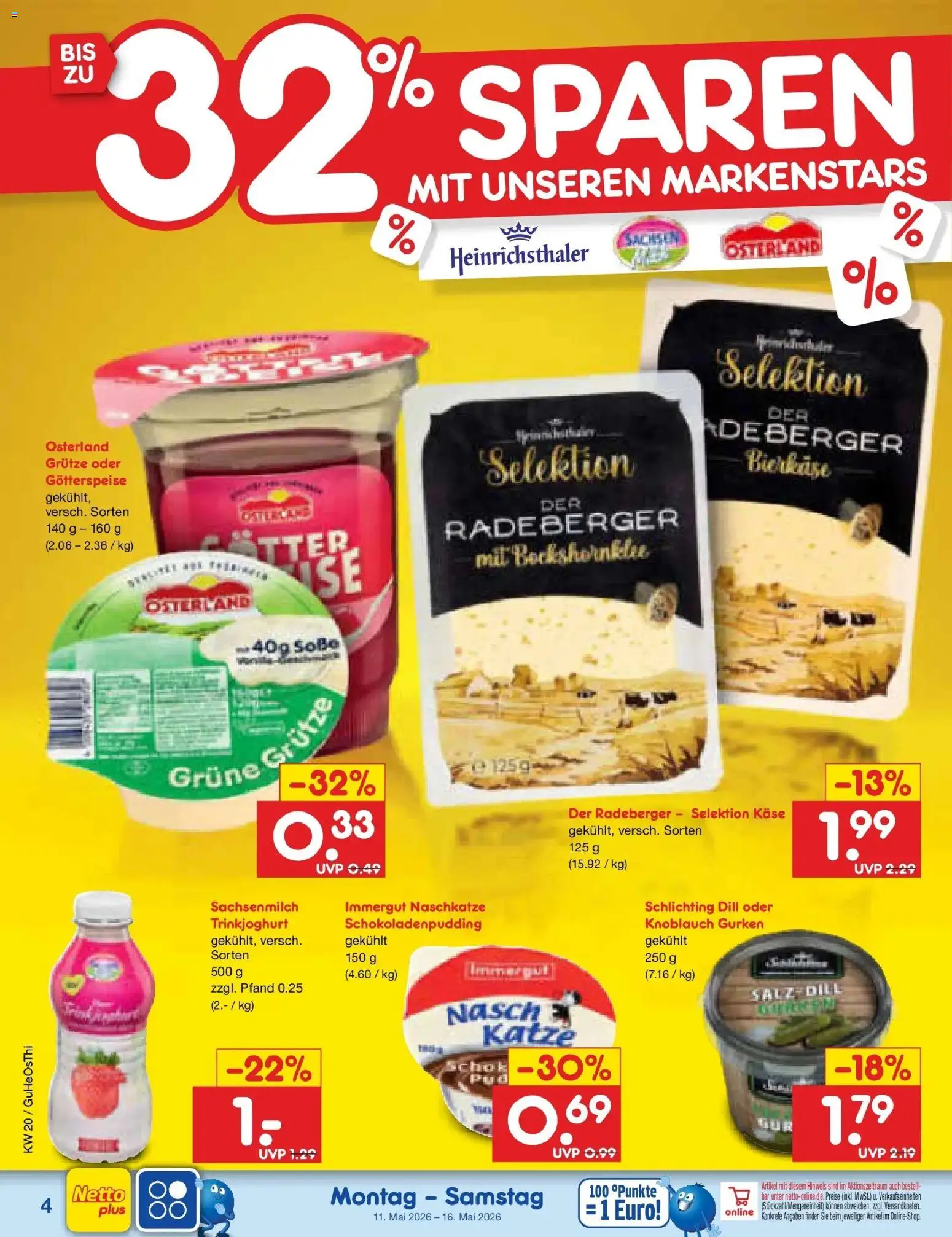 Netto Marken-Discount Prospekt Machern	 – gültig ab 10.05.2026 | Seite: 47 | Produkte: Trinkjoghurt, Salz, Dill, Gurken
