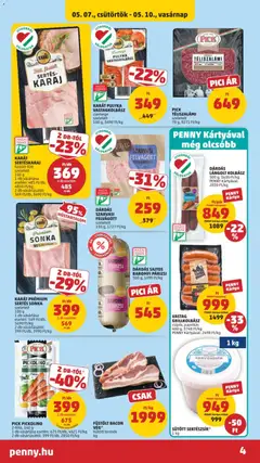 Füstölt Bacon Vég, hűtött termék - amely érvényes a következő dátumtól: 07.05.2026 | Oldal: 4