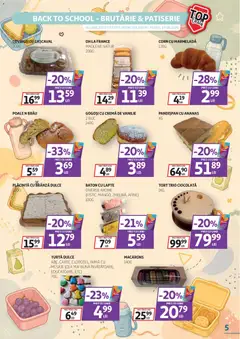 Ofertele Auchan valabile de la 09.09.2026 | Pagină: 5 | Produse: Afine, Plăcintă, Ciocolată, Gogoși