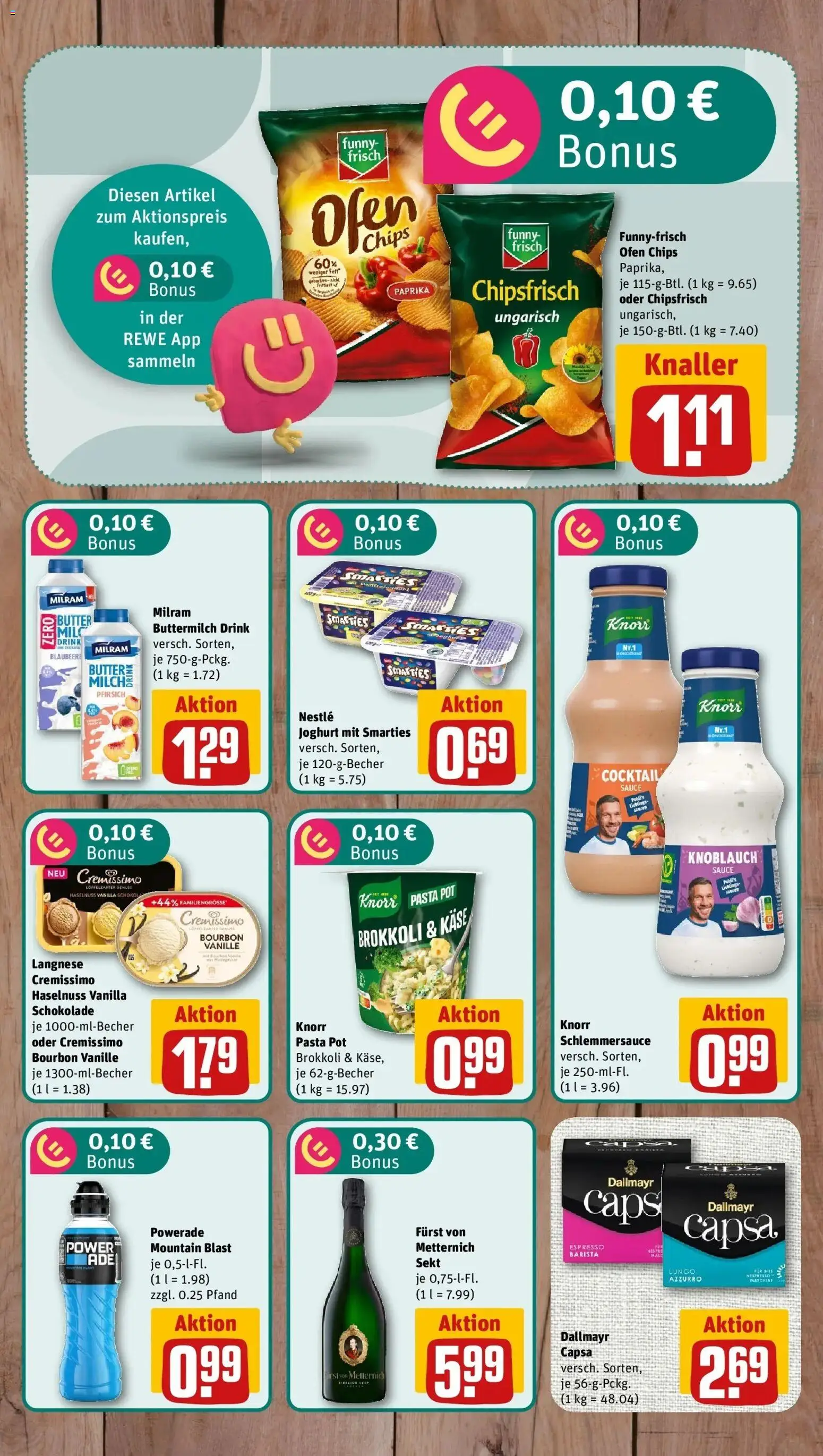 REWE Prospekt ab 31.08.2026 zum Blättern » Angebote | Seite: 6 | Produkte: Ofen, Joghurt, Knorr, Bourbon