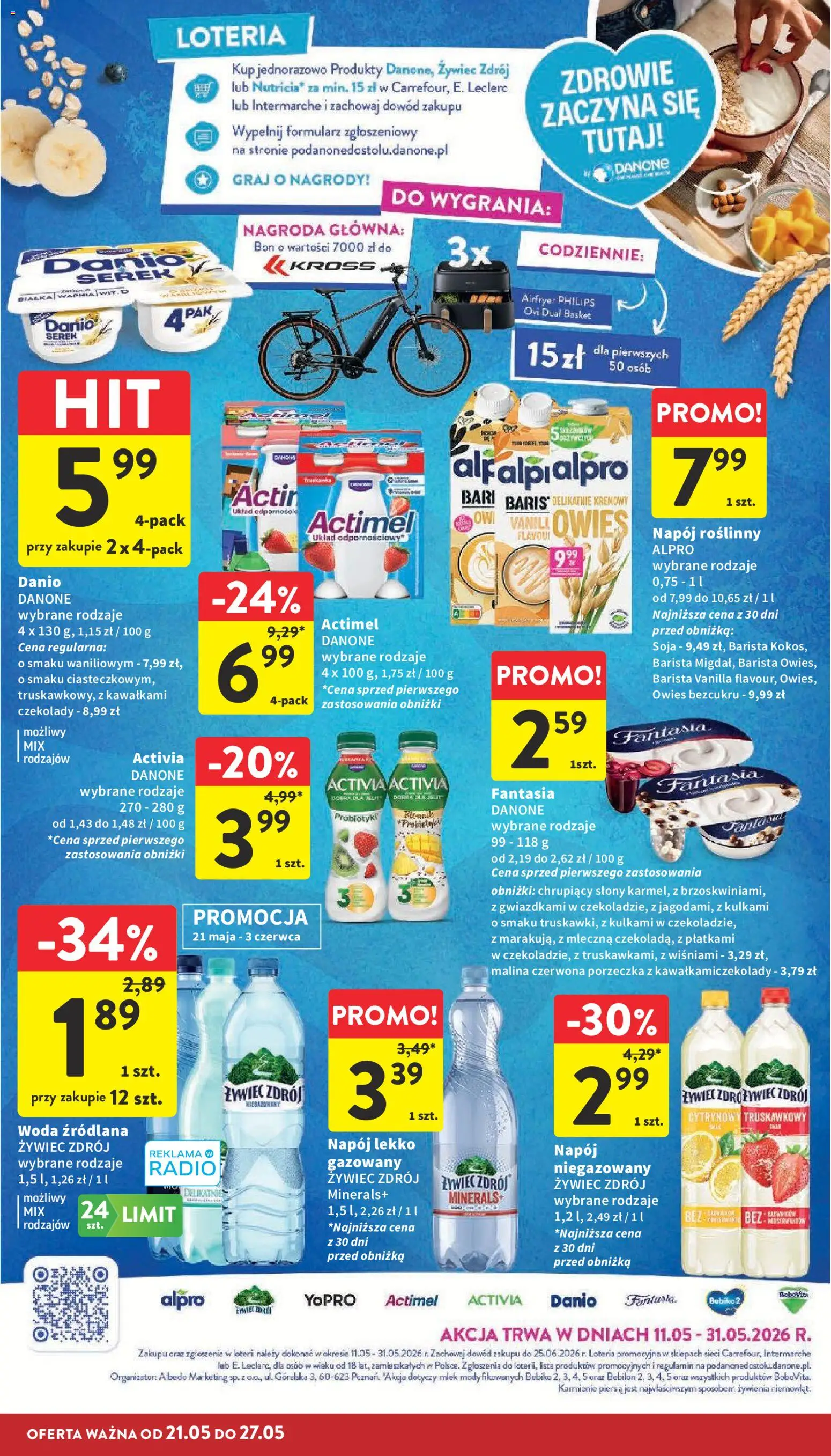 Intermarche gazetka od 21.05.2026 | Strona: 34 | Produkty: Radio, Alpro, Porzeczka, Woda