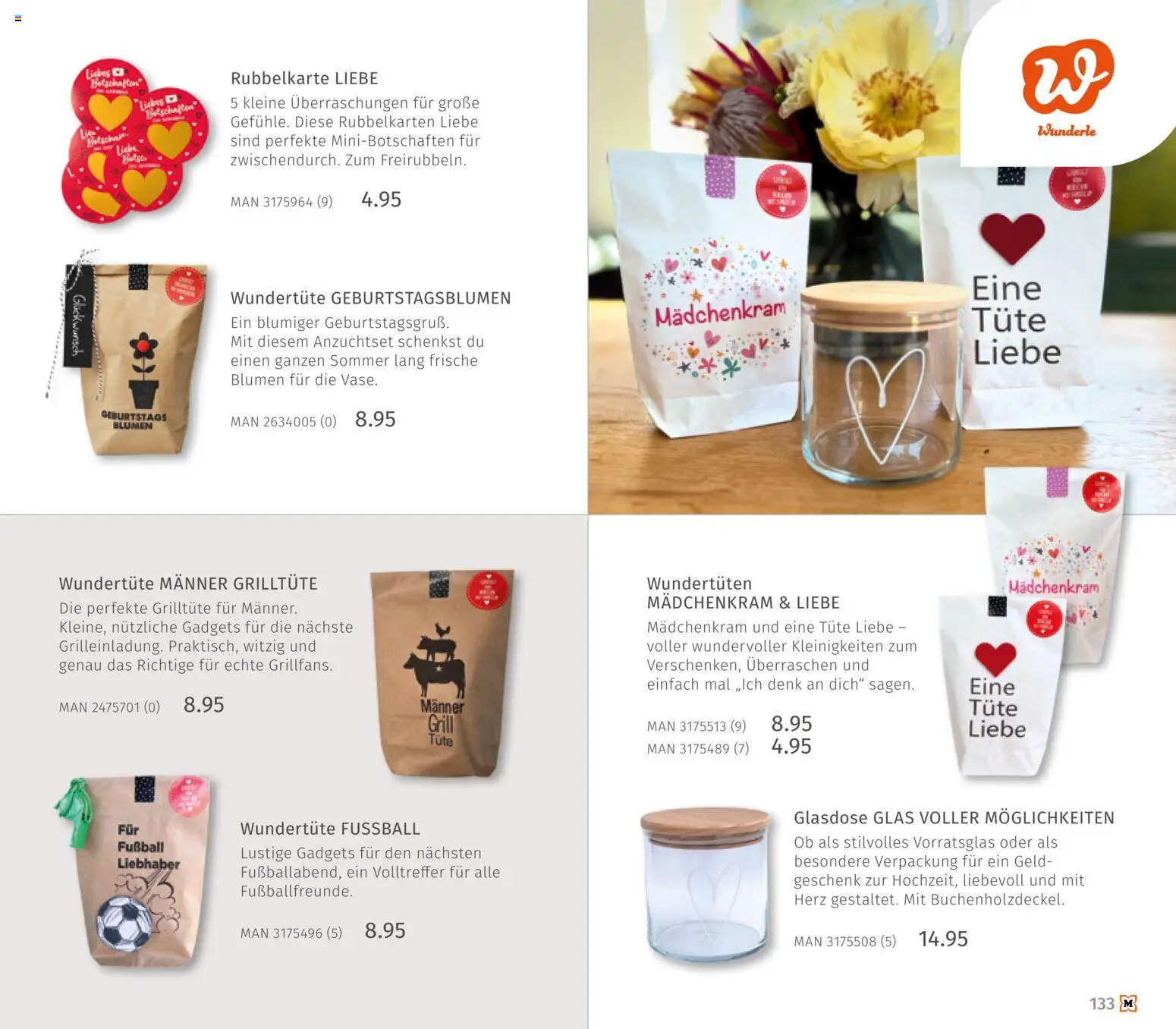 Müller Haushaltskatalog – gültig ab 01.10.2026 | Seite: 133 | Produkte: Grill, Blumen, Vase, Fußball