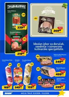 Šunka stišnjena Porker, mini 250 g - pregled Aman kataloga - važi od 31.08.2026 | Strana: 5
