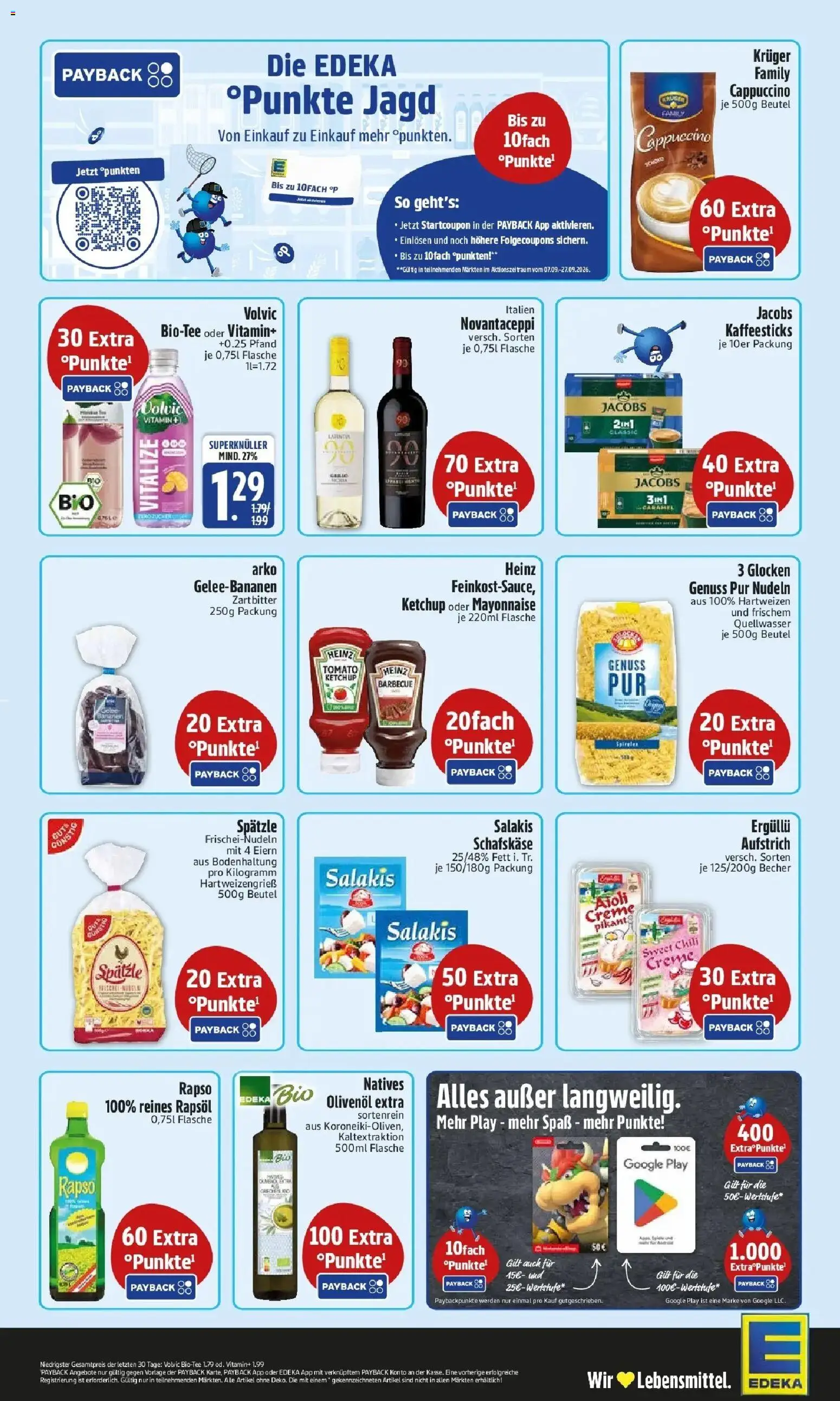 Edeka Prospekt Haar (ab 21.09.2026) » Angebote Online | Seite: 2 | Produkte: Creme, Salakis, Volvic, Schafskase