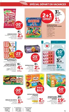 Super U - Prévisualisation de Super U - Les prix bas de la semaine valide à partir de 30/06/2026 | Page: 31 | Produits: Pomme, Pom'potes, Lait, Chocolat