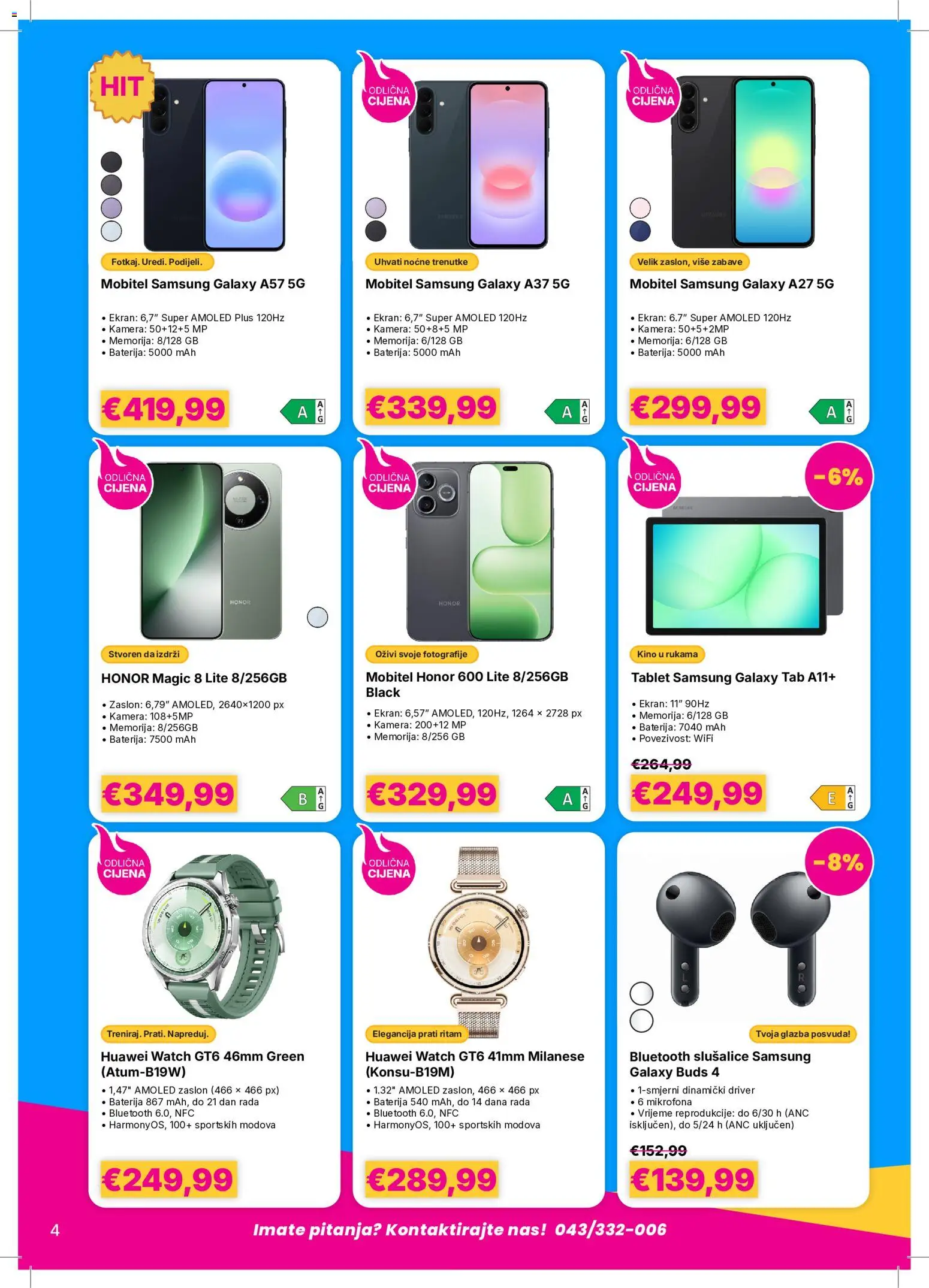 Vacom katalog | vrijedi od 05.10.2026 | Stranica: 4 | Proizvodi: Baterija, Tablet, Mobitel, Slušalice