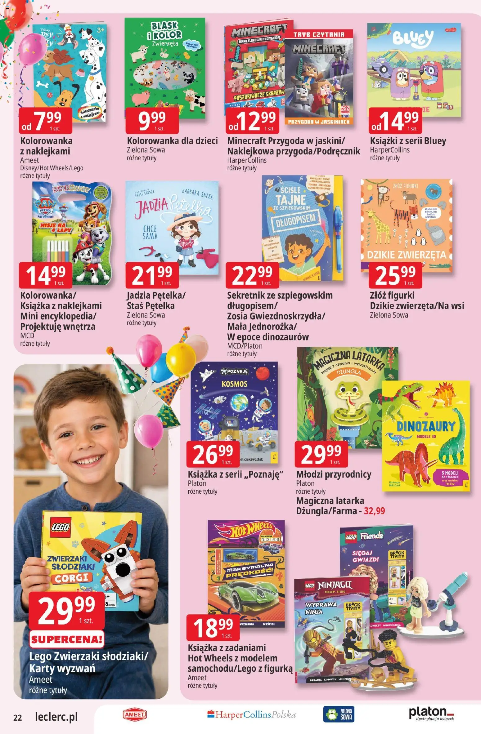 E.Leclerc gazetka - Elbląg od 19.05.2026 | Strona: 22 | Produkty: Figurki, Lego, Książki, Naklejki