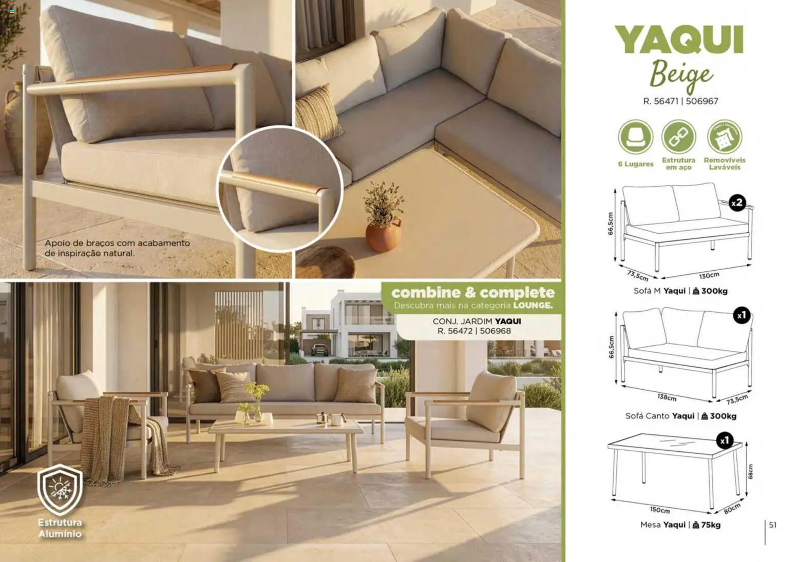 Espaço Casa folheto Ar Livre 2026 │ válido de 07.03.2026 | Página: 51 | Produtos: Sofá, Mesa