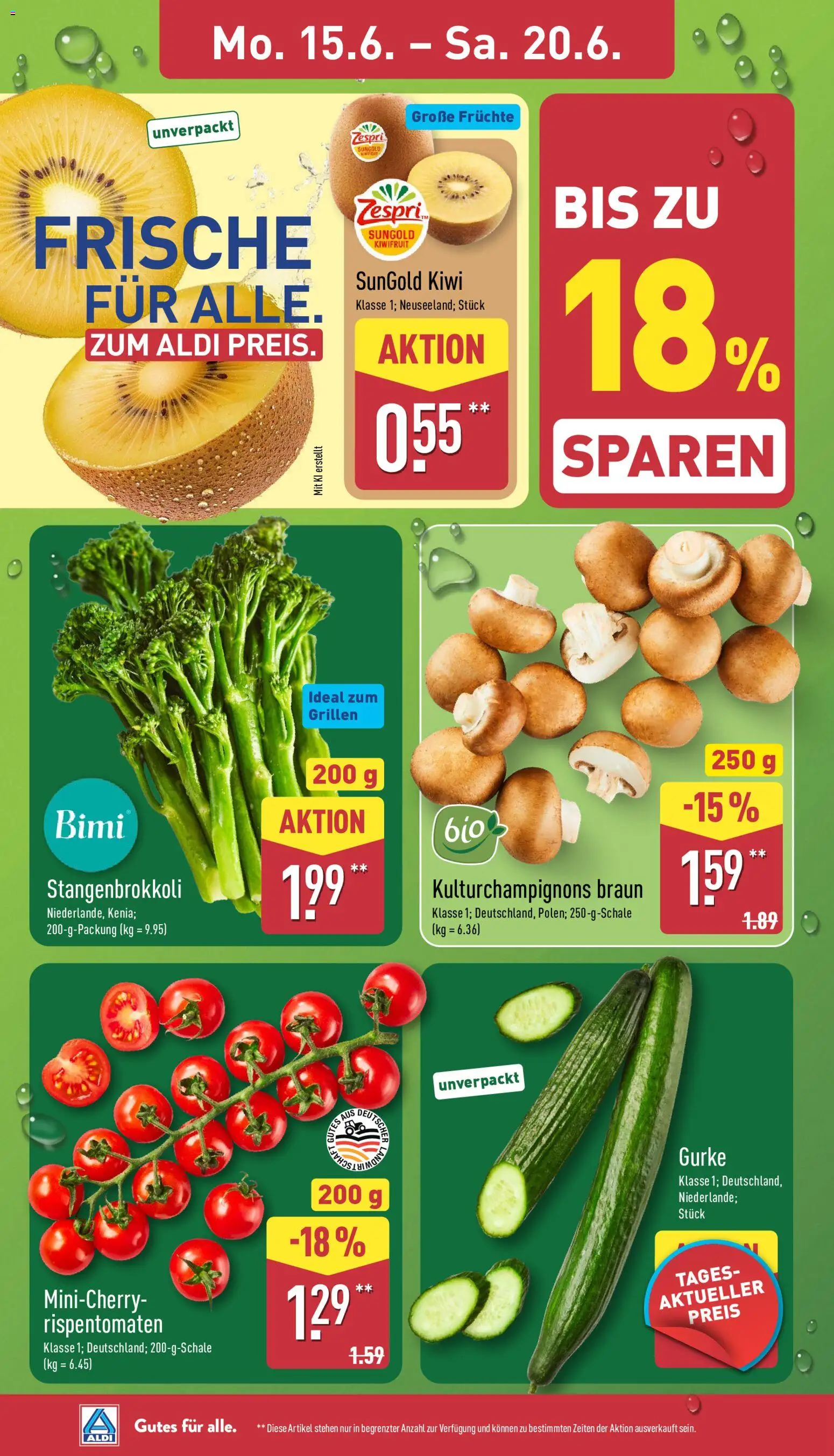 Aldi Prospekt – gültig ab 15.06.2026 | Seite: 6 | Produkte: Kiwi