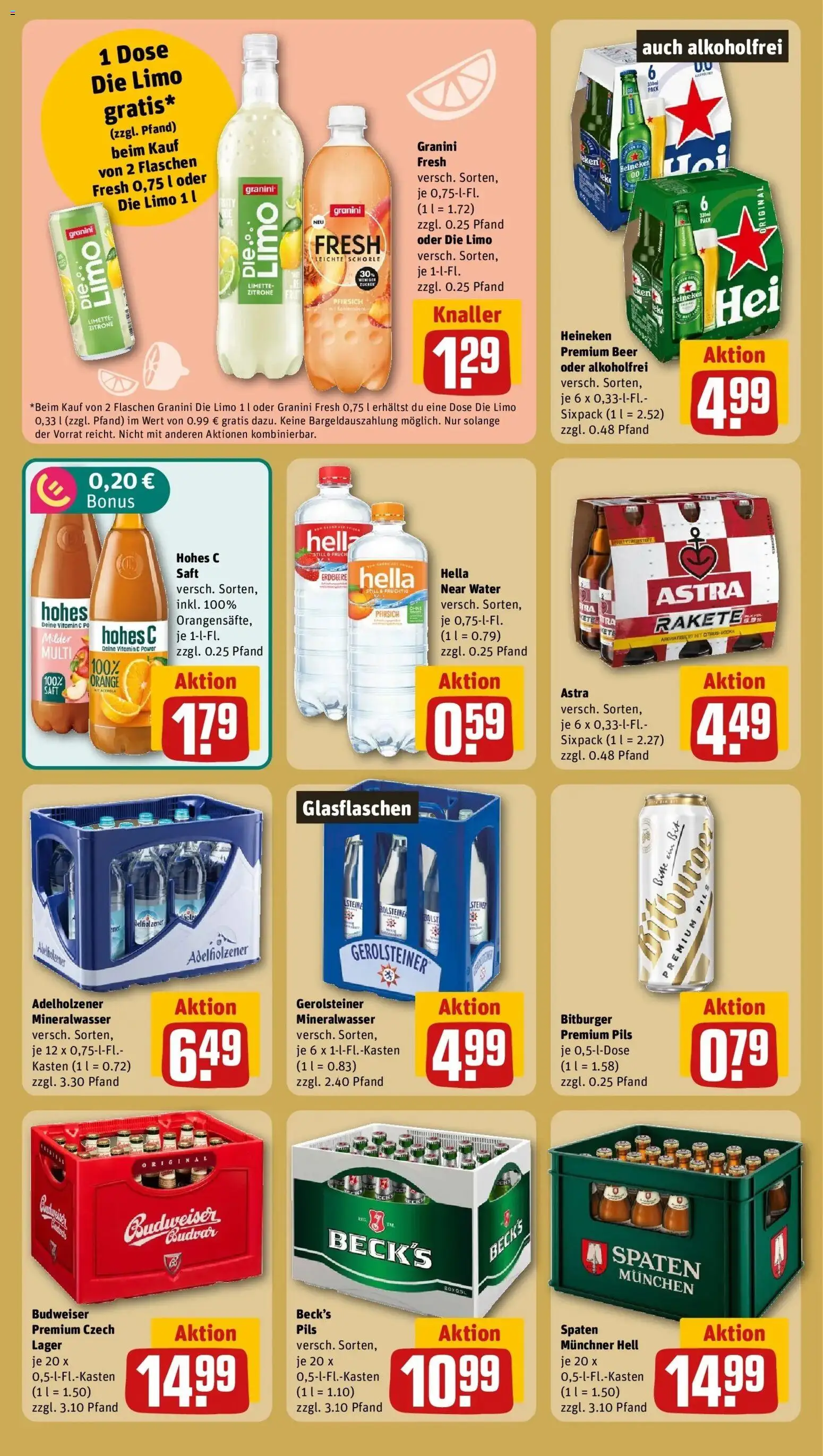 REWE Prospekt ab 21.09.2026 zum Blättern » Angebote | Seite: 24 | Produkte: Adelholzener, Zitrone, Granini, Vodka