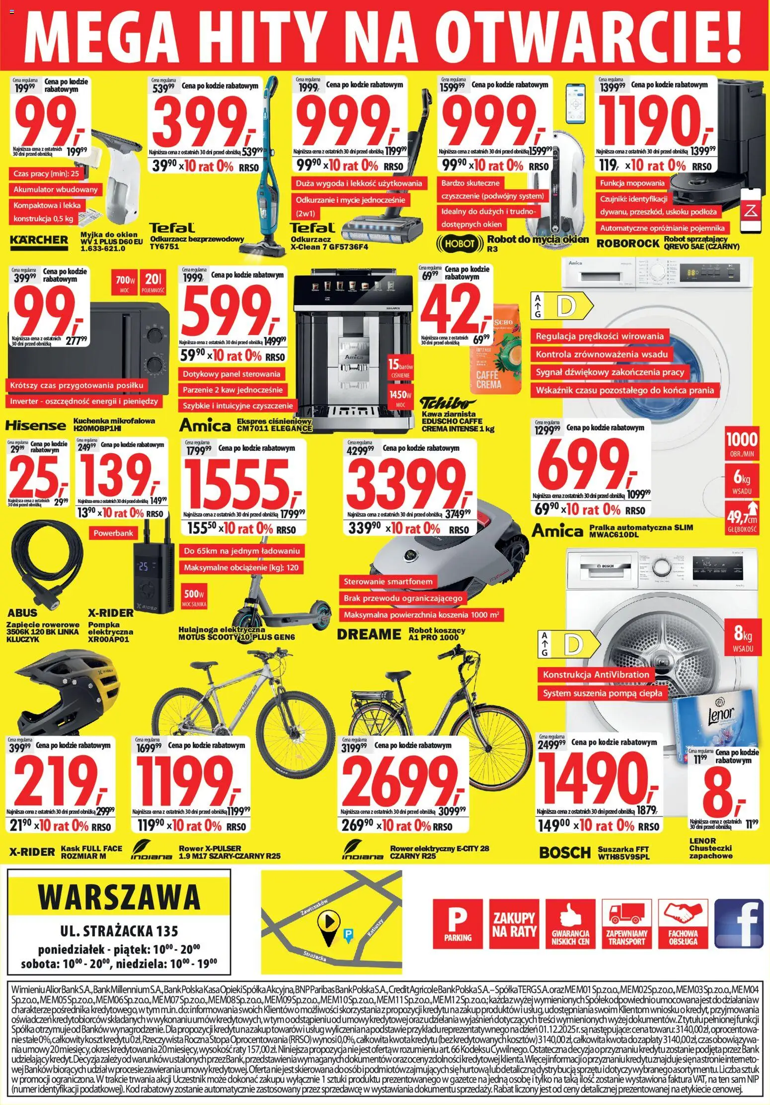 Mediaexpert promocje - Otwarcie po remoncie Warszawa od 11.06.2026 | Strona: 8 | Produkty: Pralka, Suszarka, Odkurzacz, Robot