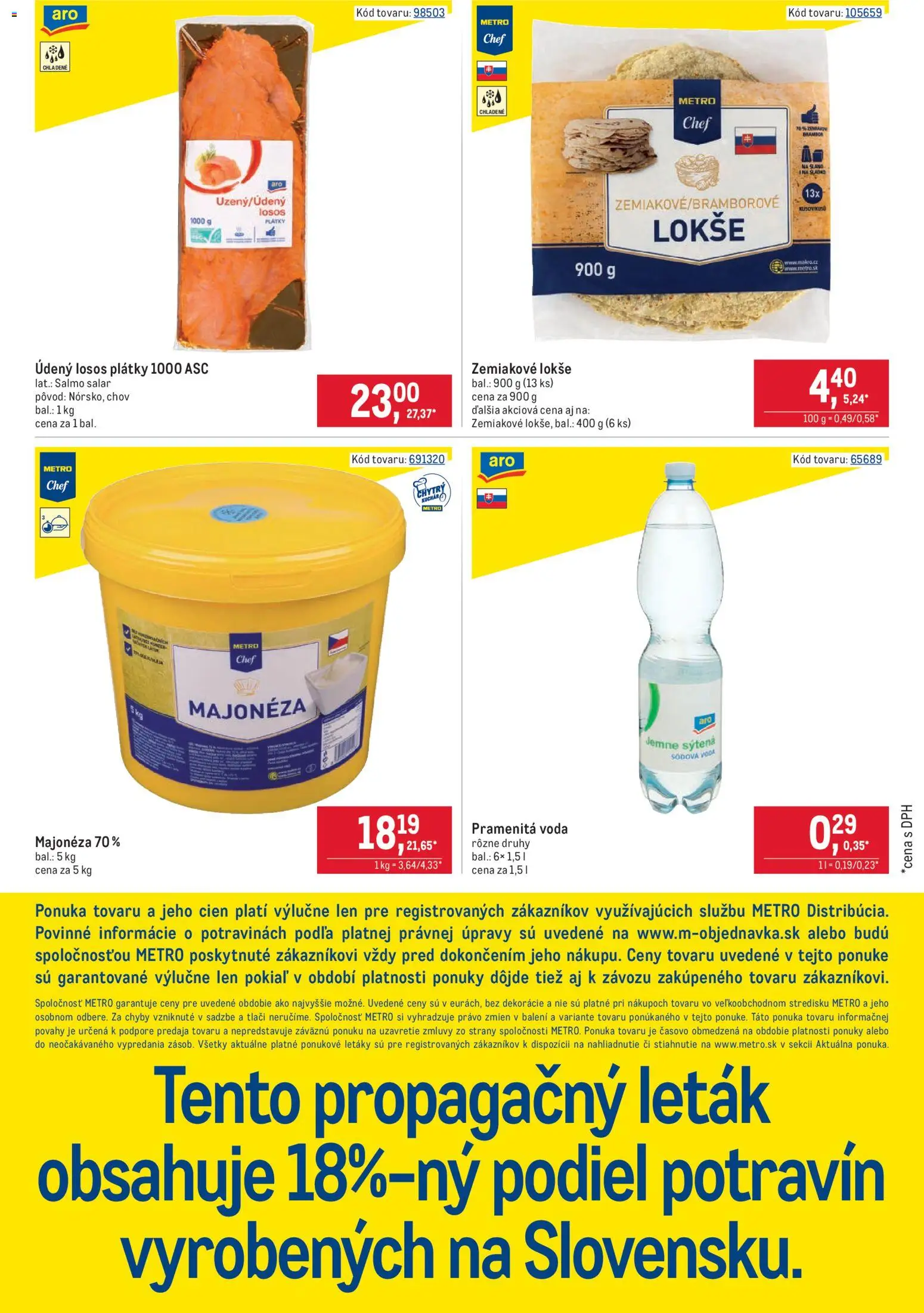 Nové Metro akcie – leták je platný od 16.06.2026 | Strana: 8 | Produkty: Losos, Voda