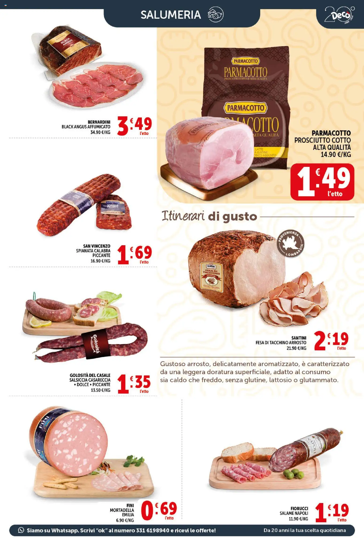 Volantino Decò del 11.05.2026 | Pagina: 3 | Prodotti: Arrosto, Prosciutto, Mortadella, Letto