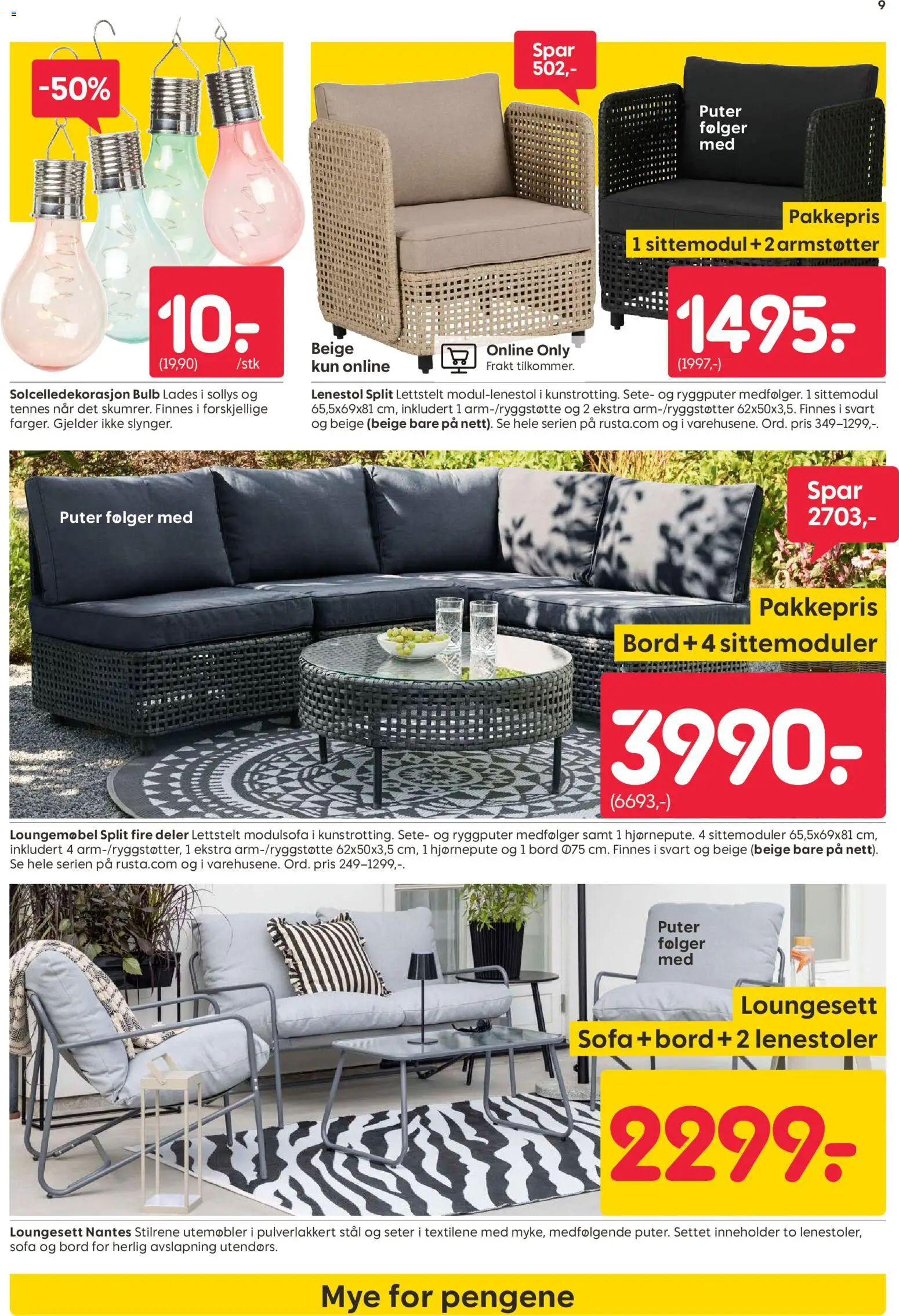 {H1} | Side: 9 | Produkter: Суміш дитяча, Loungemøbel, Lenestol, Sofa
