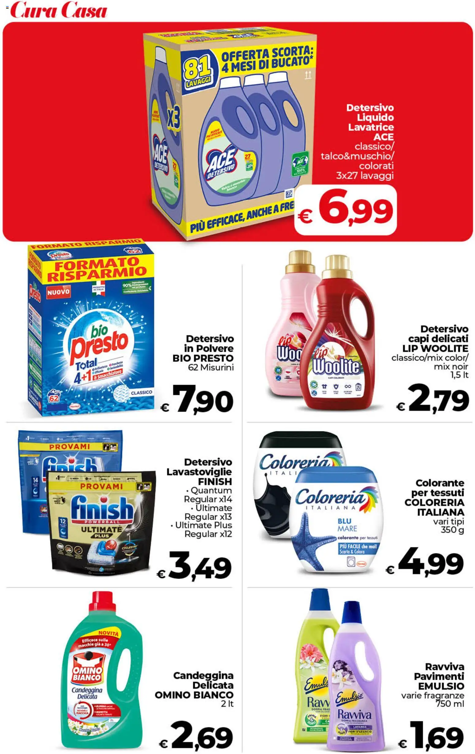 Volantino COOP del 07.04.2026 | Pagina: 40 | Prodotti: Smacchiatore, Lavatrice, Lavastoviglie, Lavanda