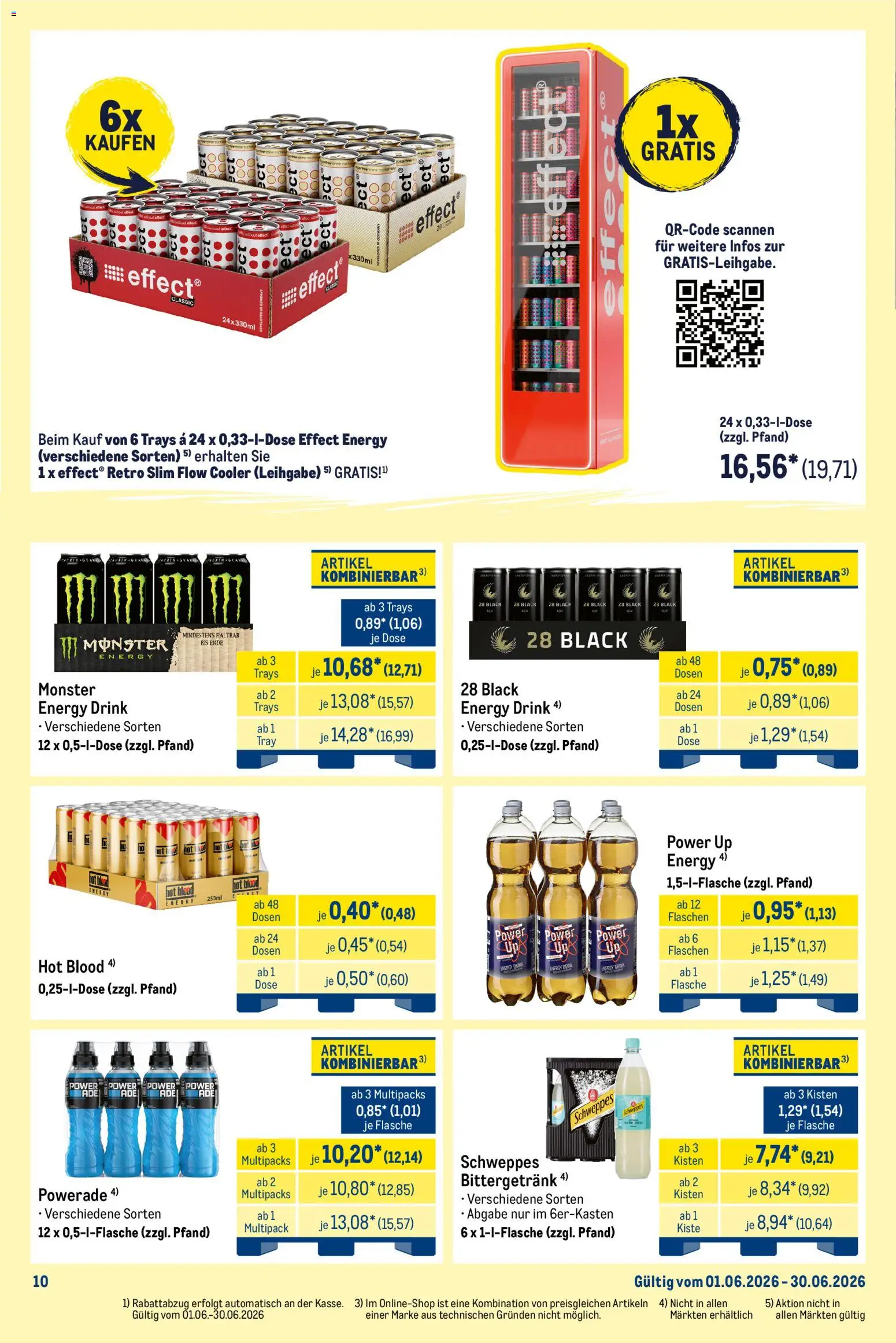 Metro Monats-Mix – gültig ab 01.06.2026 | Seite: 10 | Produkte: Energy, Schweppes, Monster, Powerade