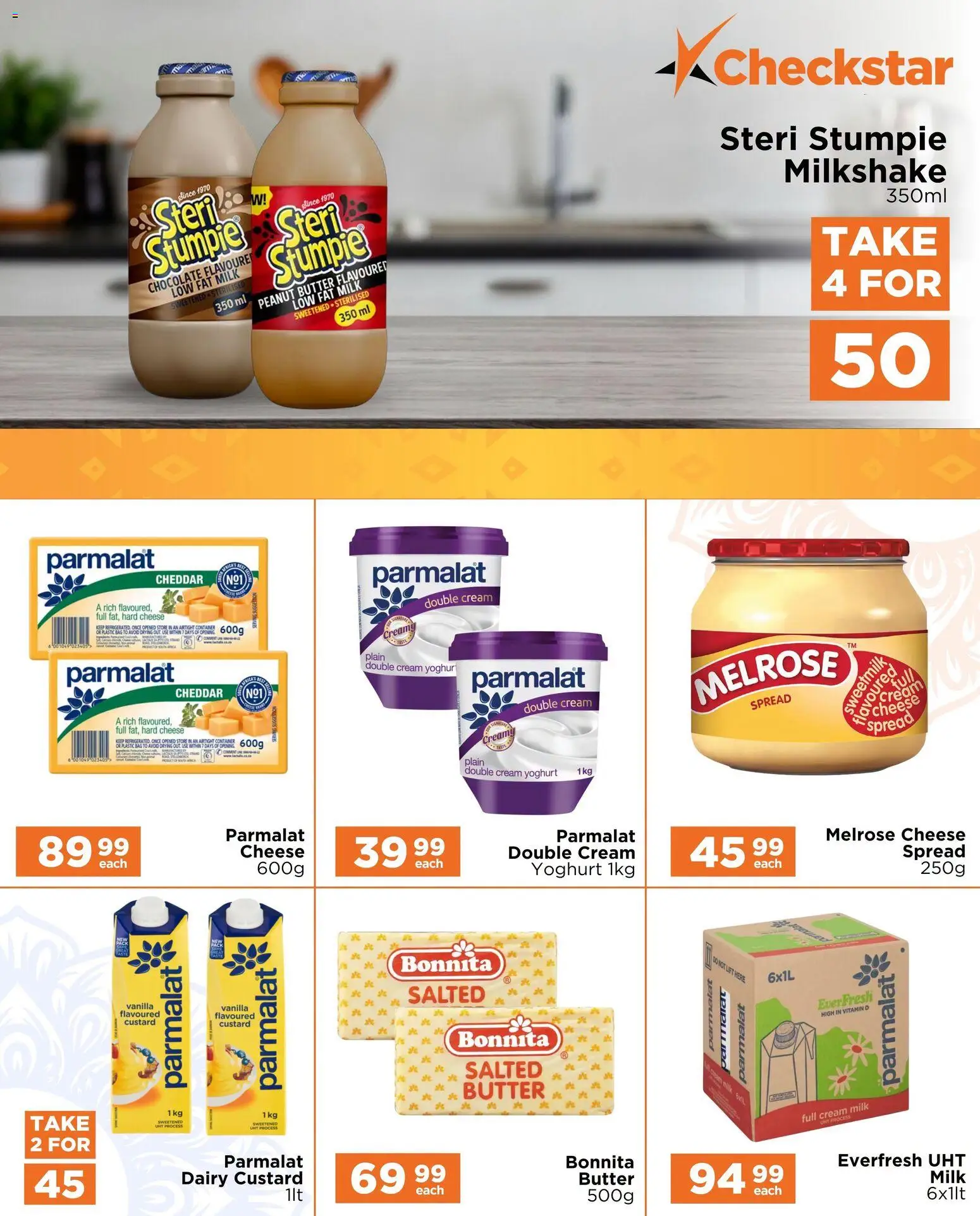 New Check Star catalogue – valid from 09/09/2026 | Page: 2 | Products: Custard, Milk, Cheese, Peanut butter
