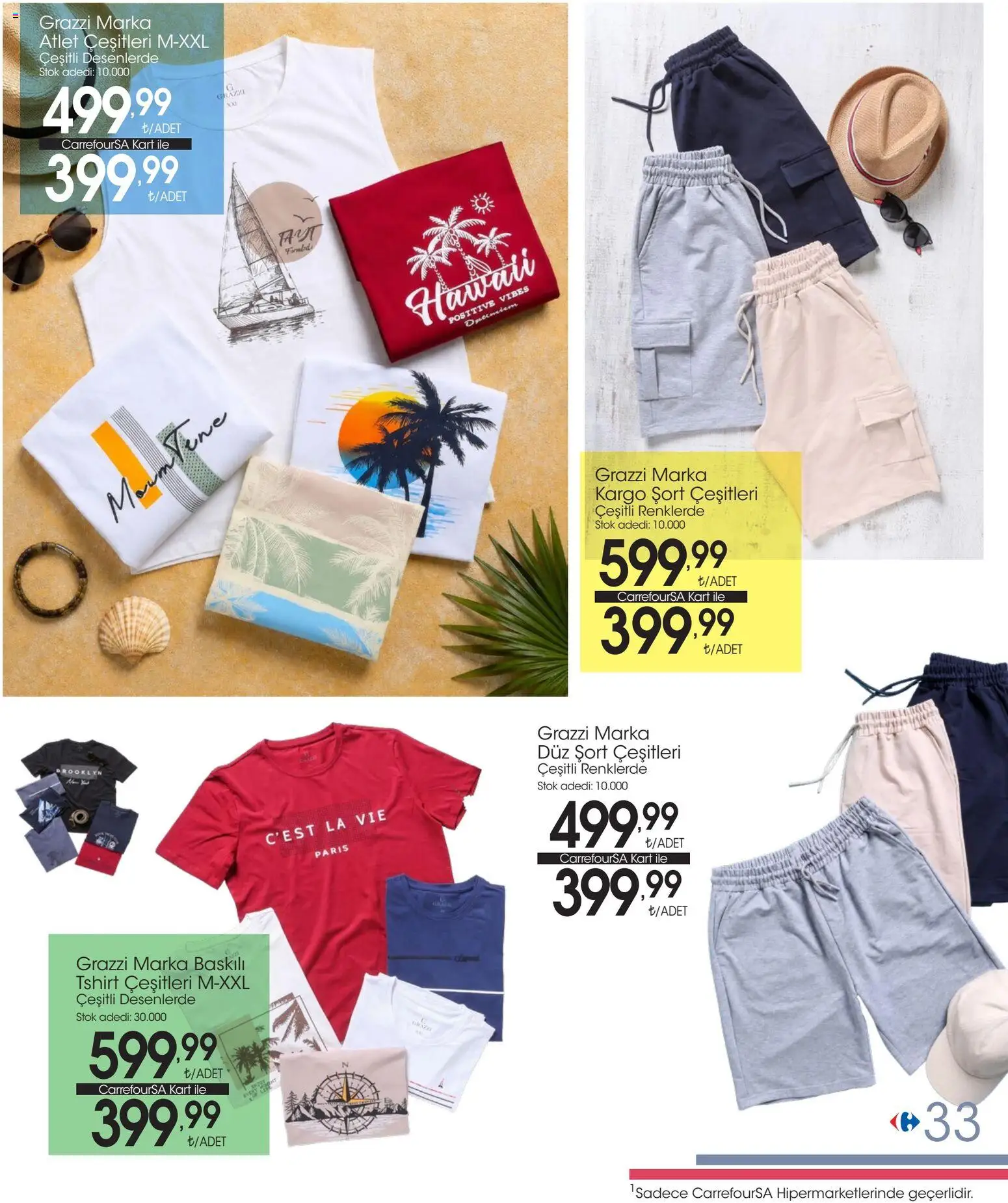 CarrefourSA - Katalog Bu yaz doğruca - 01 Temmuz 2026 tarihinden itibaren geçerlidir | Sayfa: 32 | Ürünler: Atlet, Şort