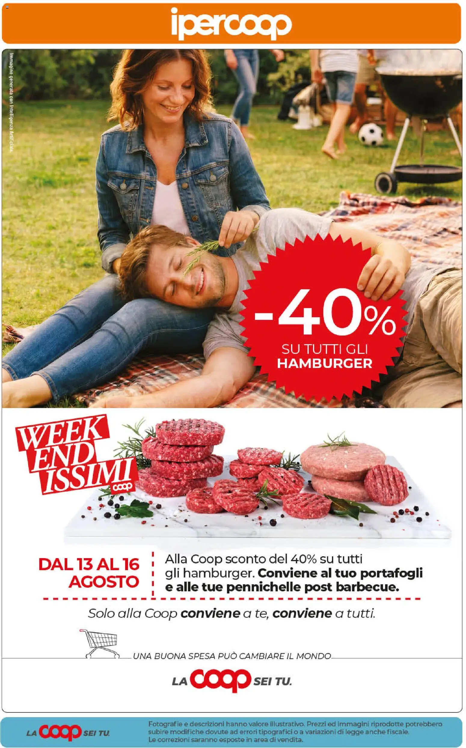 Volantino Ipercoop del 11/08/2026 | Pagina: 58 | Prodotti: Hamburger