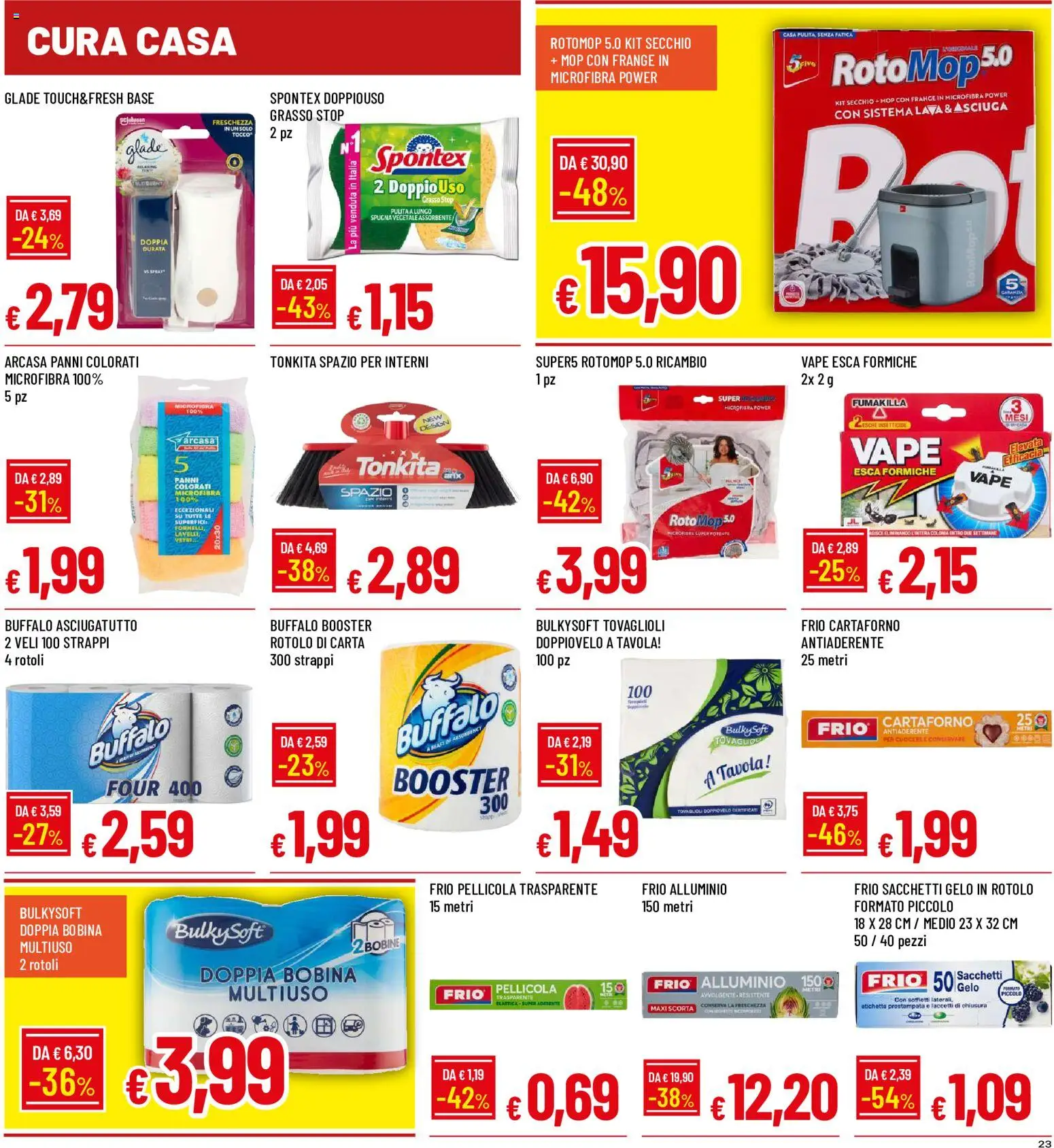 Volantino Galassia del 11/06/2026 | Pagina: 23 | Prodotti: Spugna, Secchio, Pellicola, Alluminio