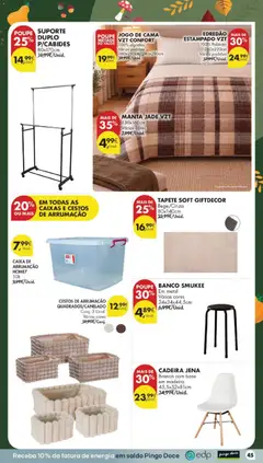 Pré-visualização Pingo Doce folheto válido de 29/09/2026 | Página: 51 | Produtos: Caixa de arrumação, Cama, Cadeira, Caixa