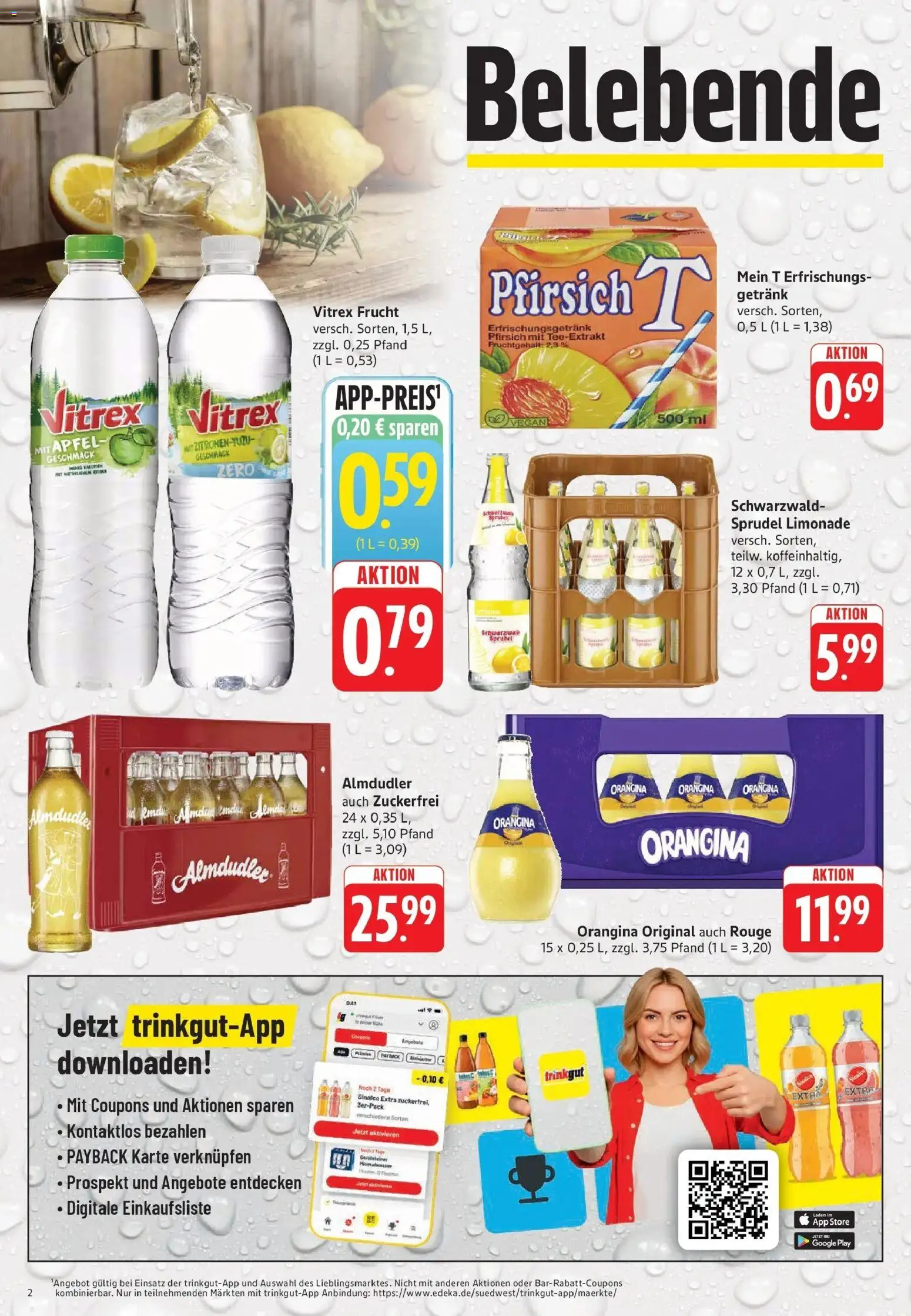 Trinkgut Prospekt Bad Kreuznach	 – gültig ab 04.05.2026 | Seite: 2 | Produkte: Äpfel, Limonade, Rouge, Pfirsich