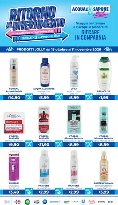 Anteprima del volantino Acqua e Sapone volantino 14 valido a partire dal 15/10/2026 | Pagina: 2 | Prodotti: Illuminante, Shampoo, Sapone, Acqua