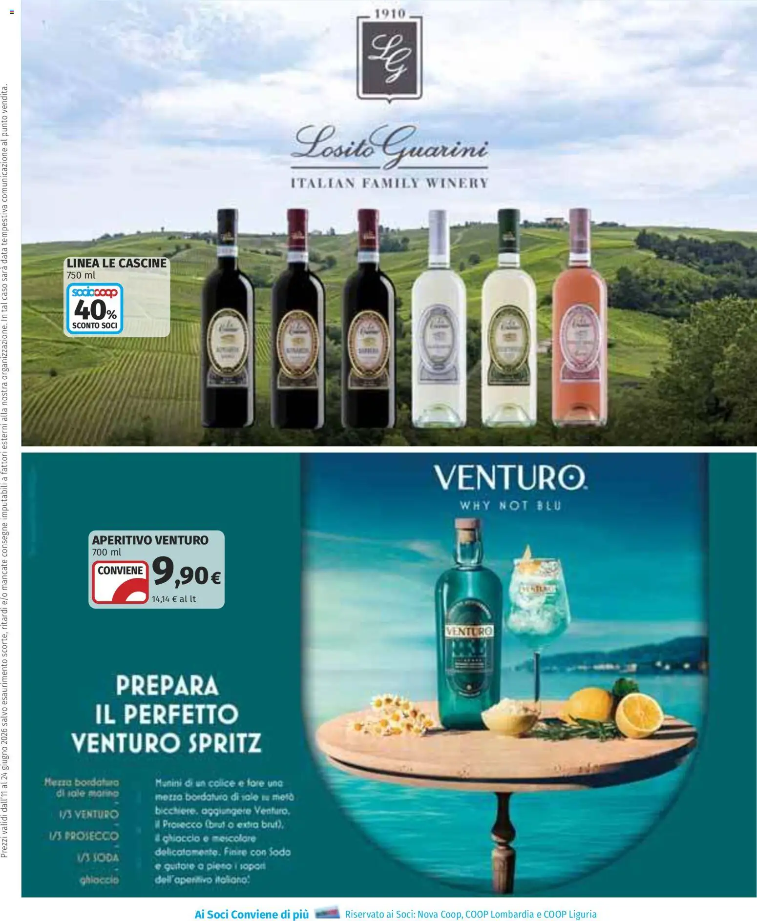 Volantino COOP del 11.06.2026 | Pagina: 45 | Prodotti: Prosecco, Sale, Data, Aperitivo