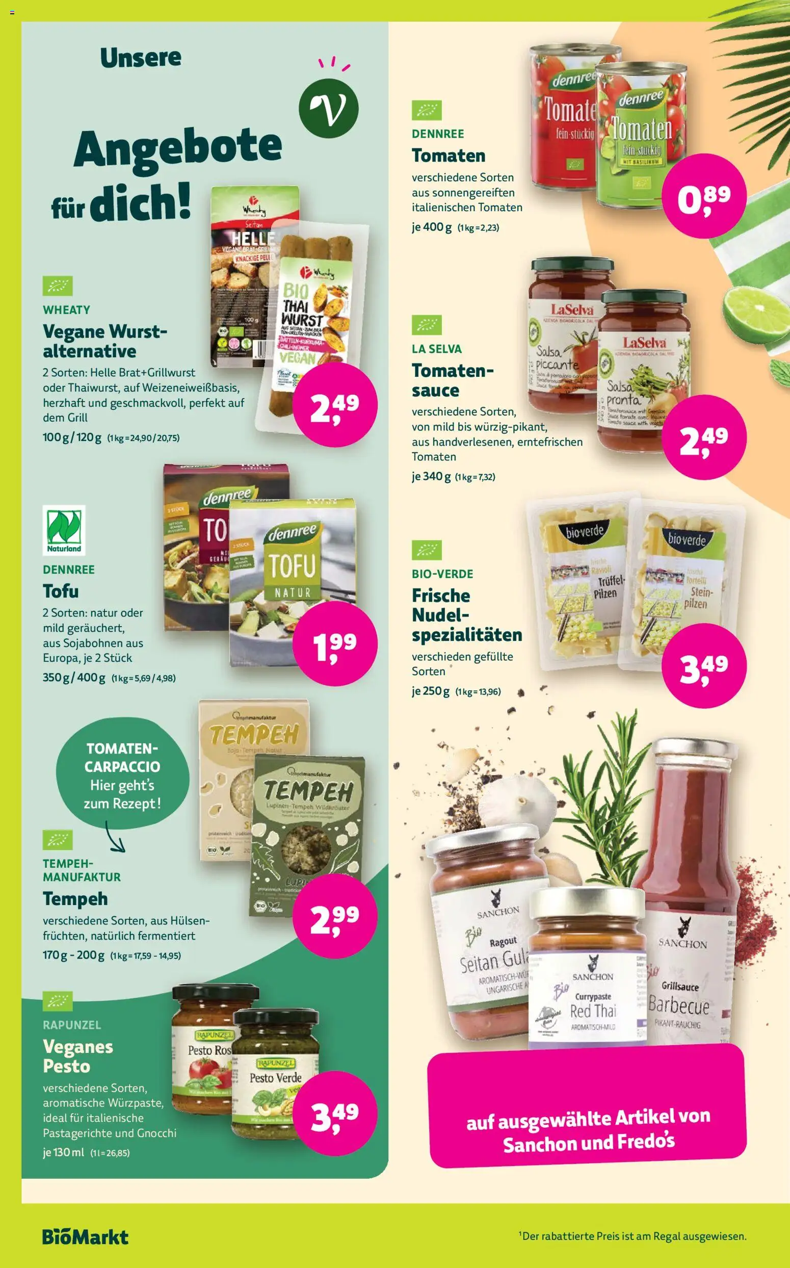BioMarkt Prospekt – gültig ab 13.08.2026 | Seite: 6 | Produkte: Grill, Regal, Tomaten, Wurst