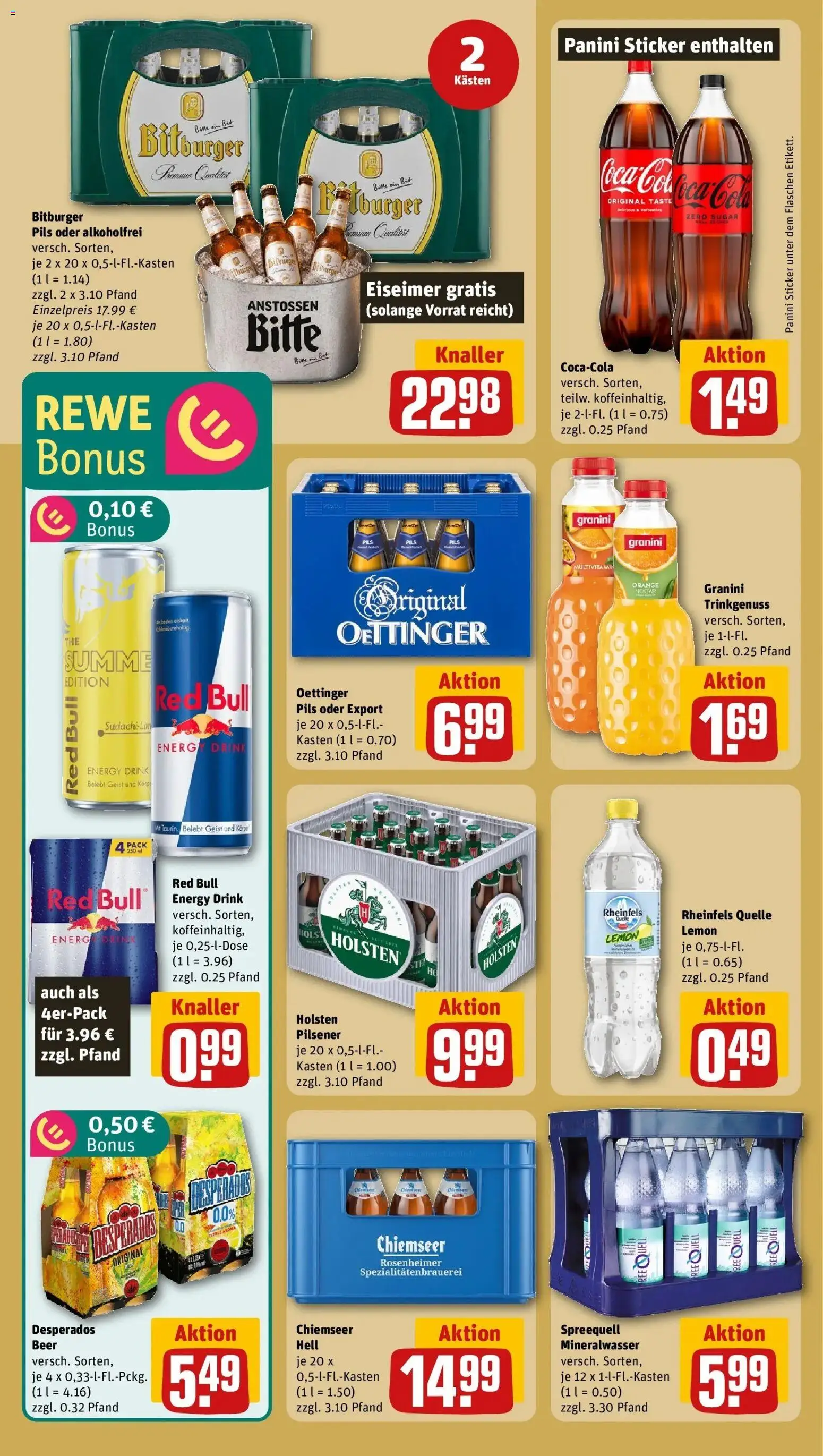 Rewe Prospekt Berlin / Niederschönhausen – gültig ab 01.06.2026 | Seite: 24 | Produkte: Cola, Pils, Oettinger, Rheinfels quelle