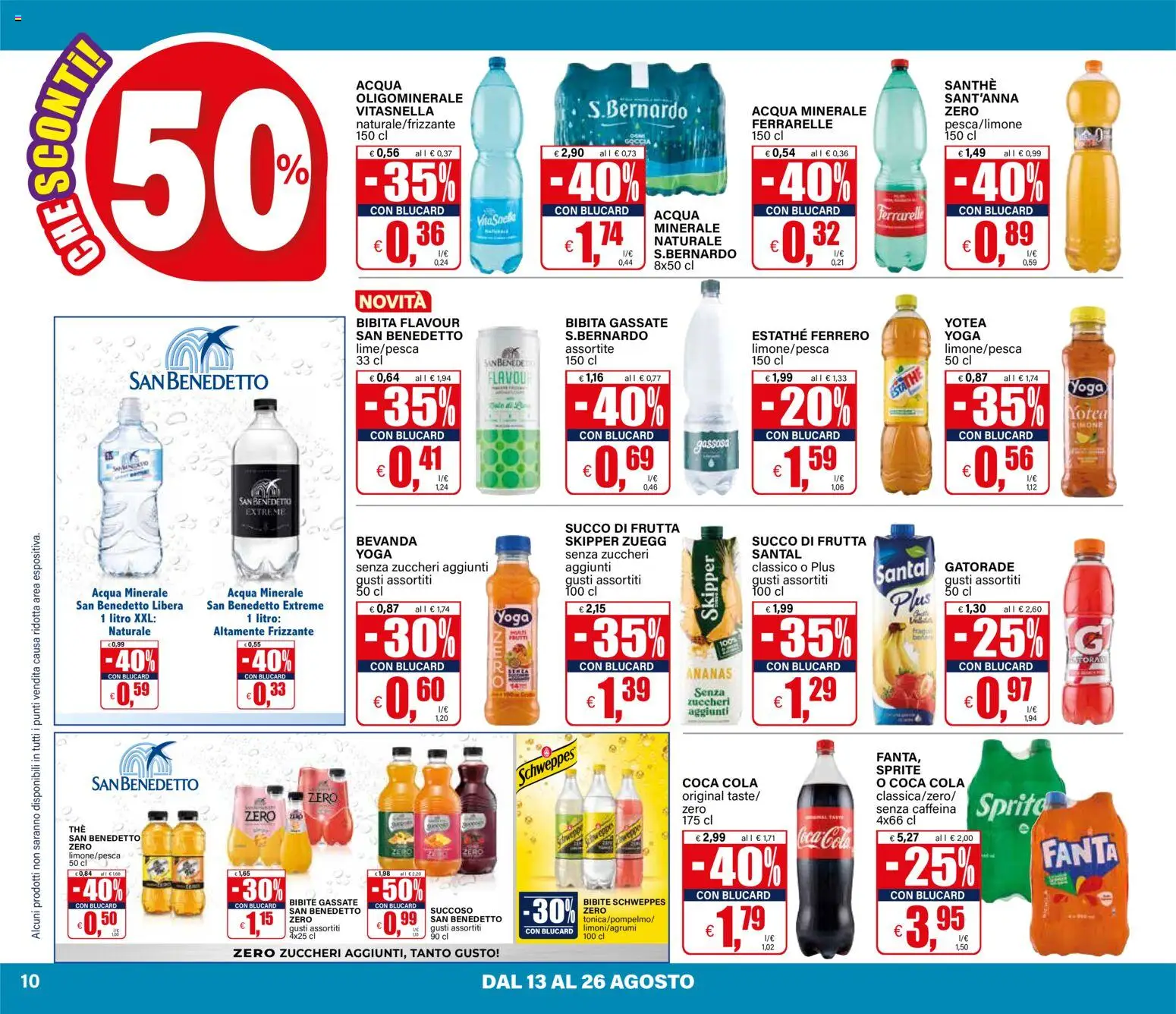 Volantino Il Gigante del 13/08/2026 | Pagina: 10 | Prodotti: Succo, Ananas, Bibite, Bibita