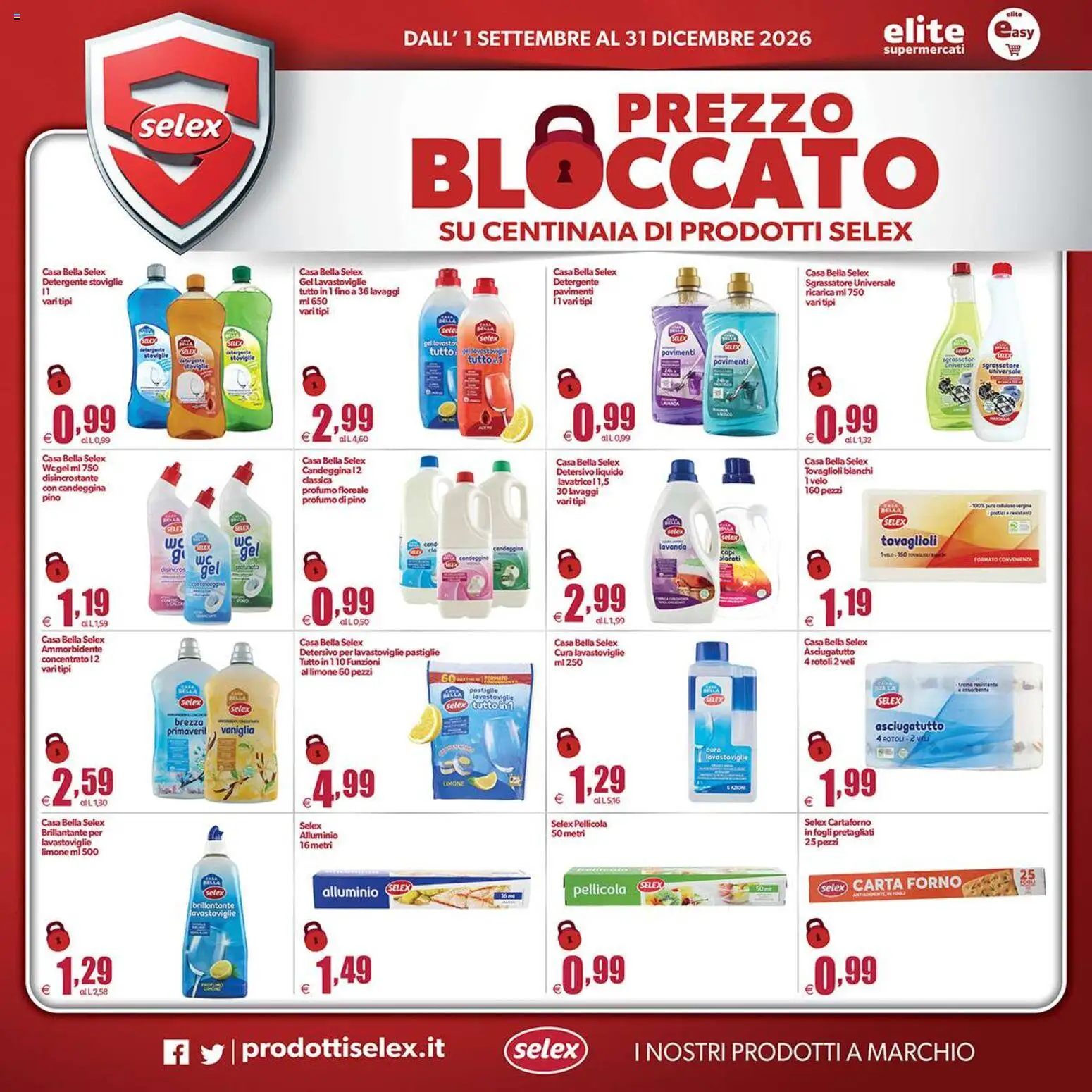Volantino Elite Supermercati del 01/09/2026 | Pagina: 10 | Prodotti: Lavastoviglie, Forno, Asciugatutto, Carta forno