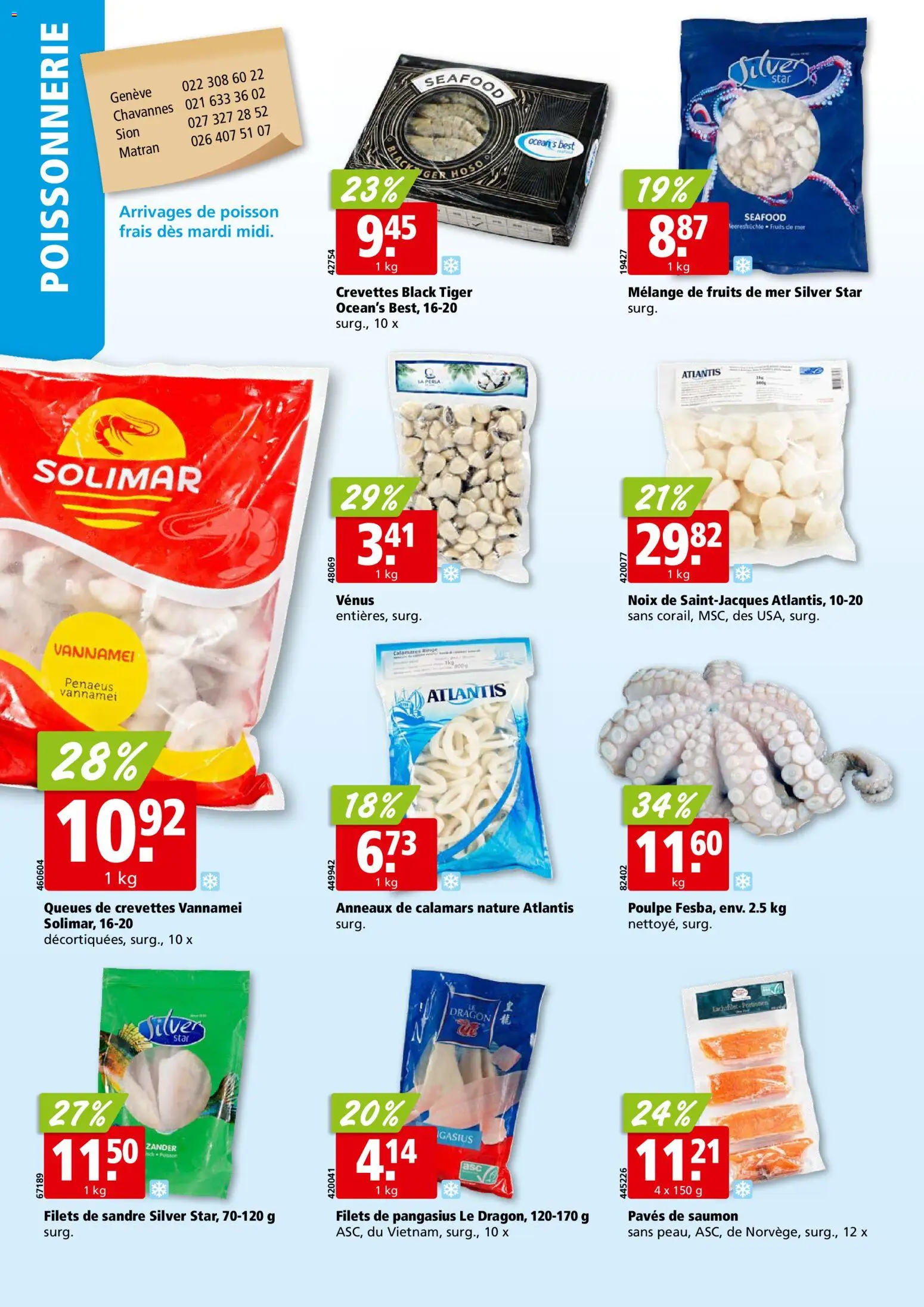 Aligro aktionen Chavannes, Matran, Genève, Sion – gültig ab 21.09.2026 | Seite: 4 | Produkte: Meeresfrüchte