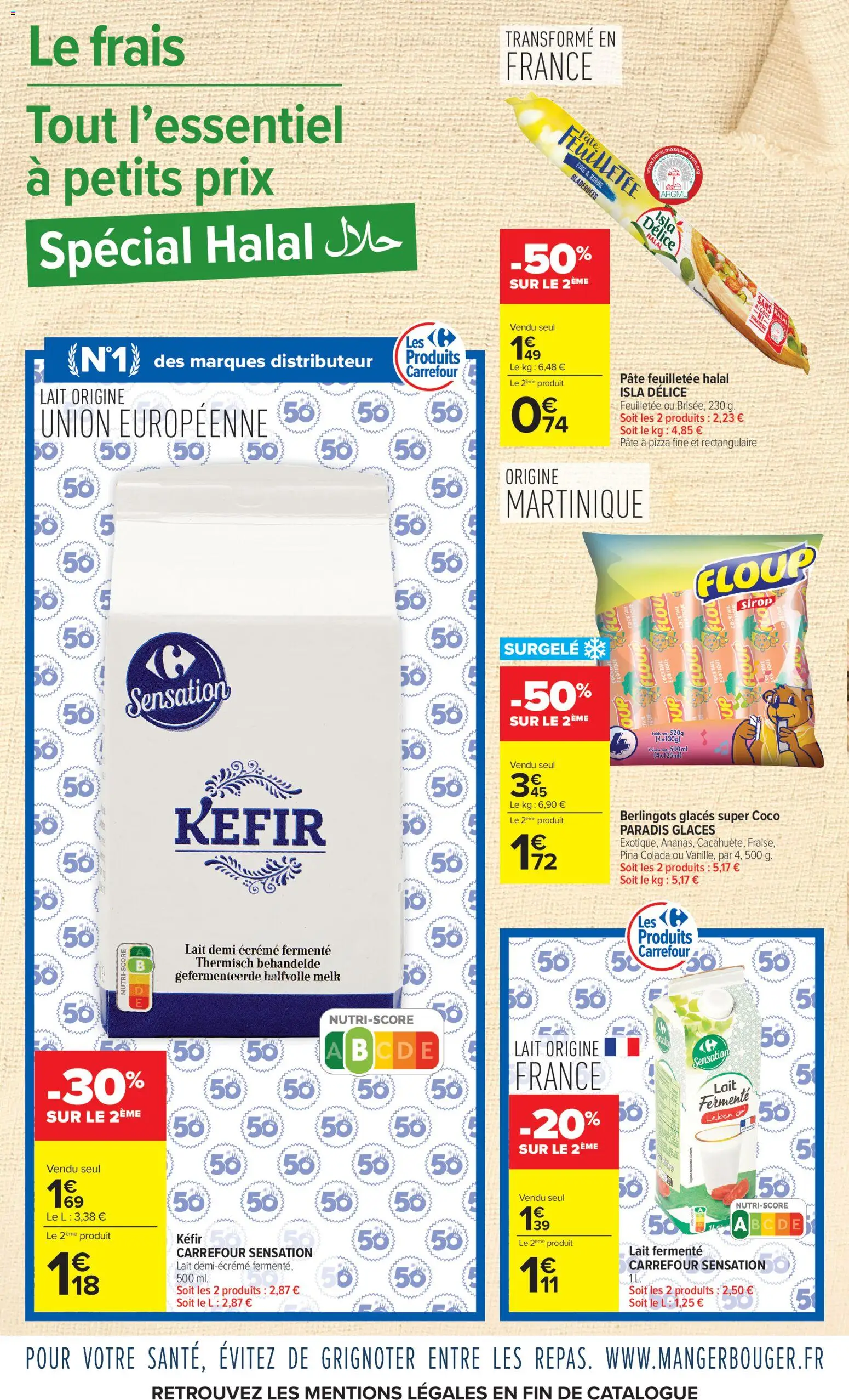 {H1} | Page: 10 | Produits: Pâte à pizza, Sirop, Lait fermenté, Pizza