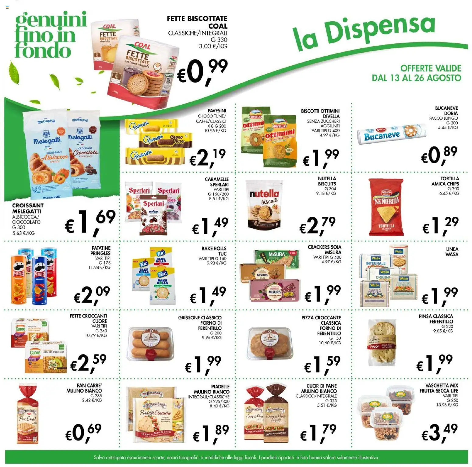 Volantino Coal del 13/08/2026 | Pagina: 15 | Prodotti: Caramelle, Divella, Biscotti, Crackers