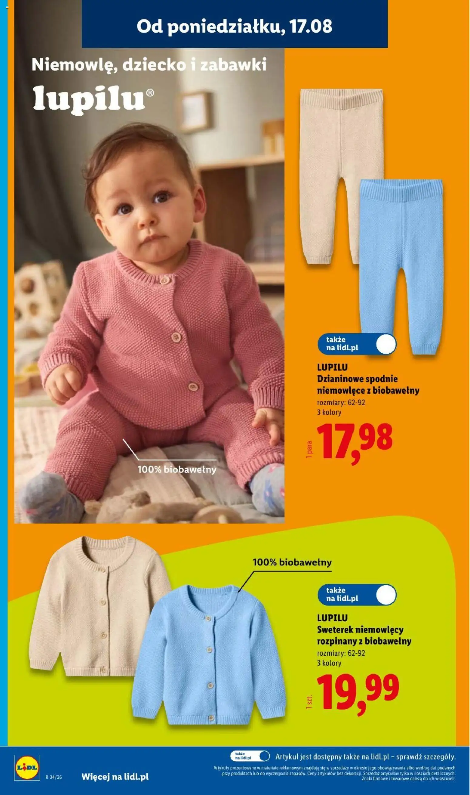 Lidl gazetka od 17.08.2026 | Strona: 16 | Produkty: Zabawki, Spodnie