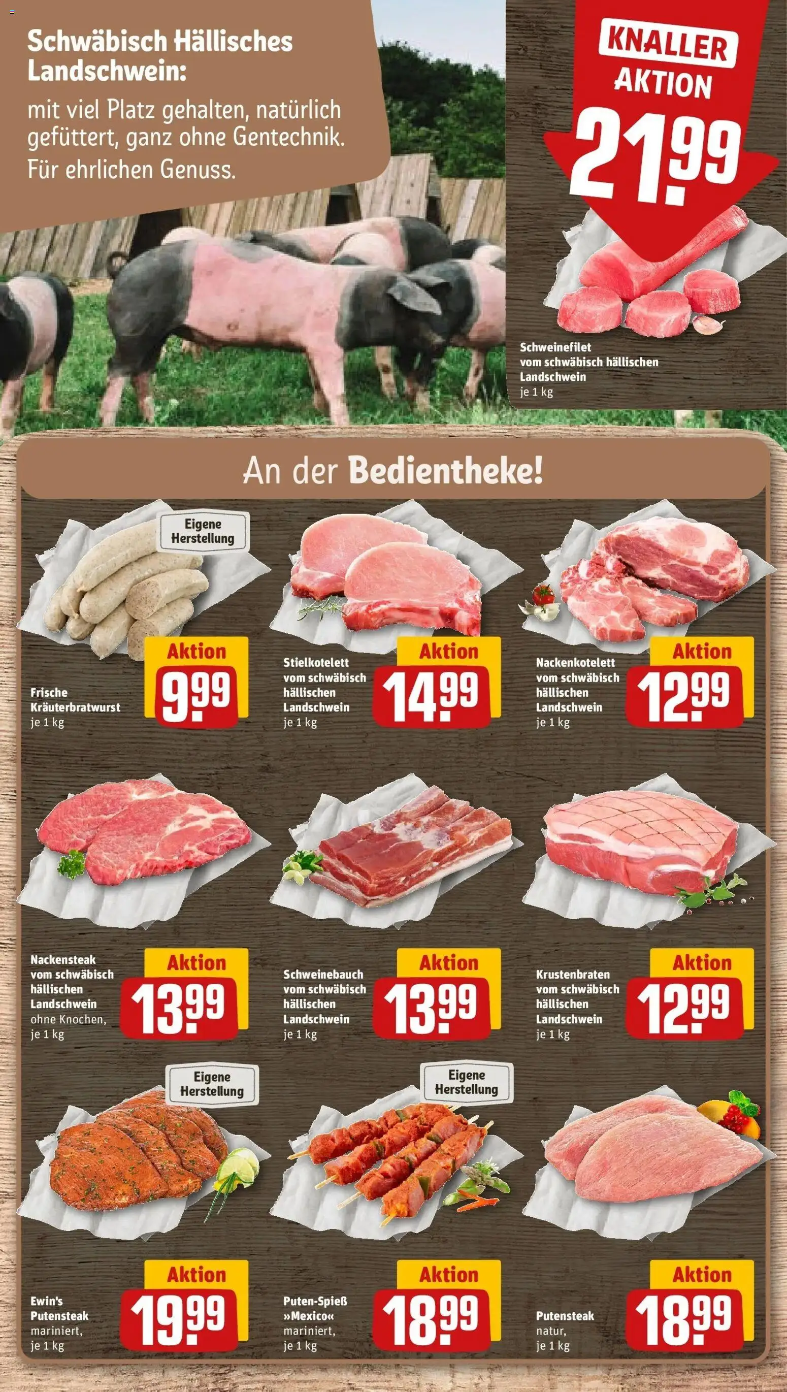 REWE Prospekt ab 31.08.2026 zum Blättern » Angebote | Seite: 8 | Produkte: Schweinebauch, Krustenbraten, Schweinefilet