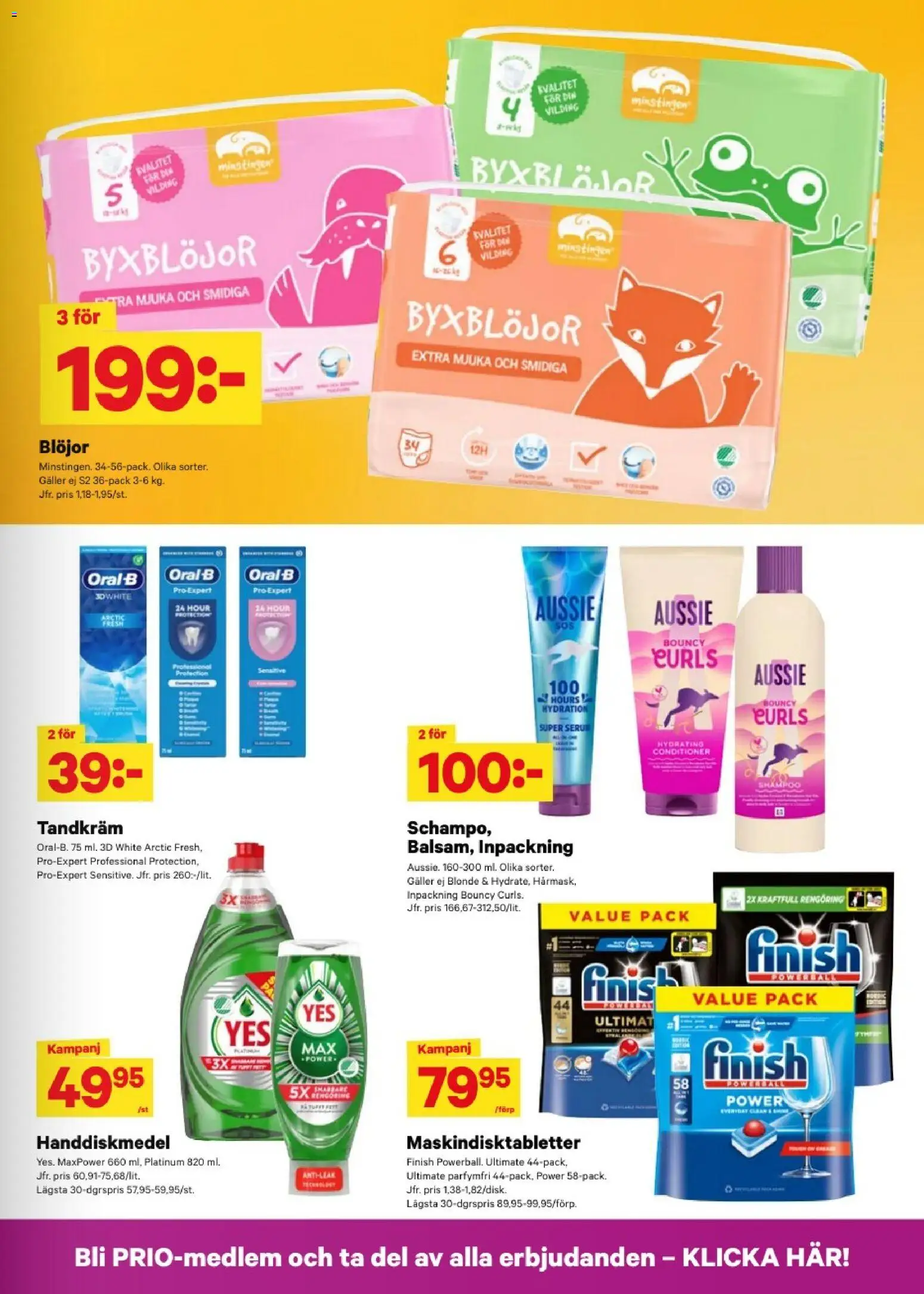 City Gross reklamblad aktuell från 03/08/2026 | Sida: 9 | Produkter: Tandkräm, Galler, Handdiskmedel, Blöjor