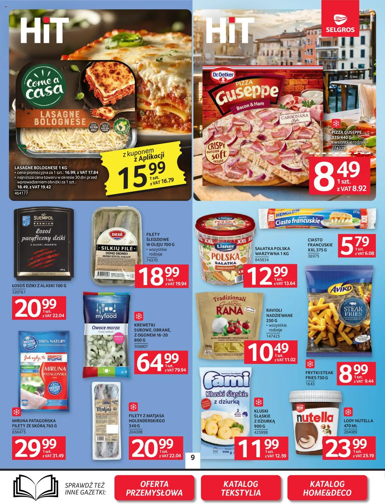 Selgros cash&carry gazetka od 24.09.2026 | Strona: 9 | Produkty: Carbonara, Miruna, Kluski, Owoce