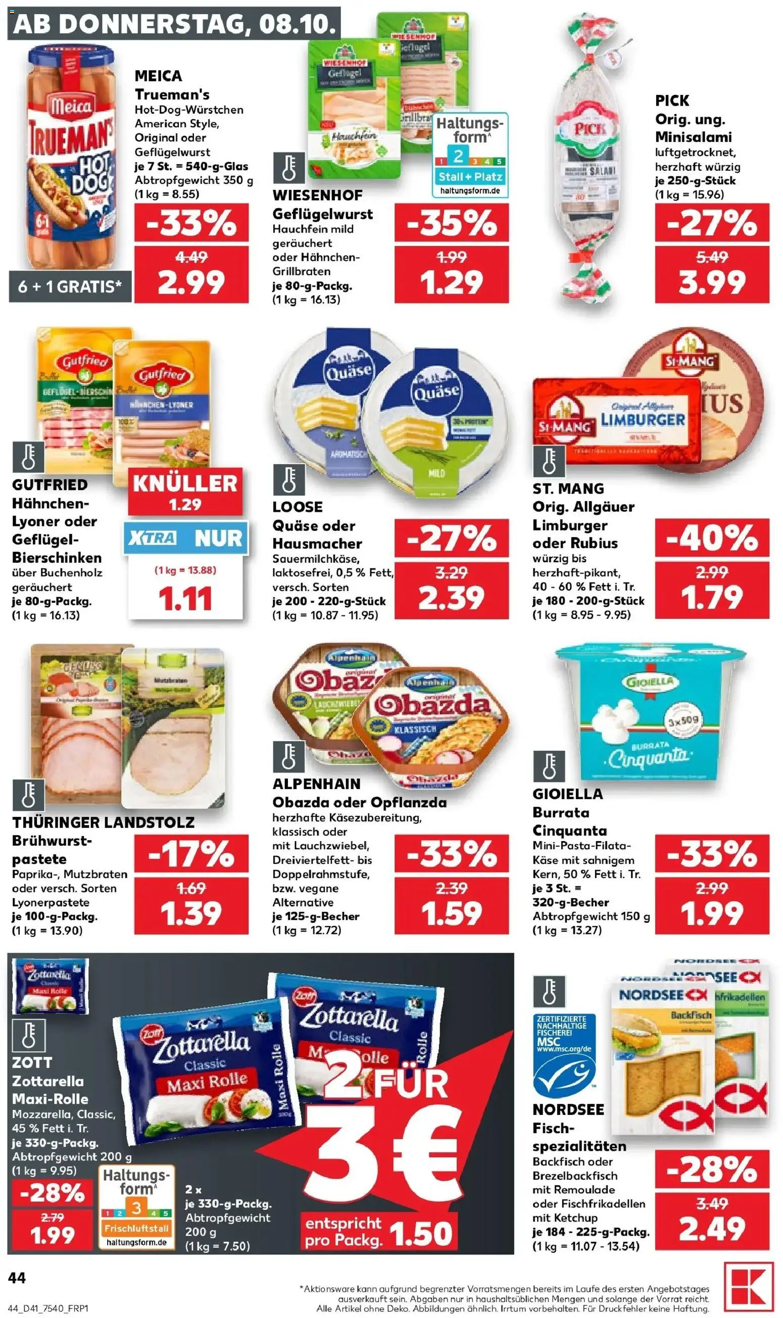Prospekt Kaufland ab 05.10.2026 » Angebote Online zum Blättern | Seite: 54 | Produkte: Hahnchen, Spezialitäten, Burrata, Ketchup