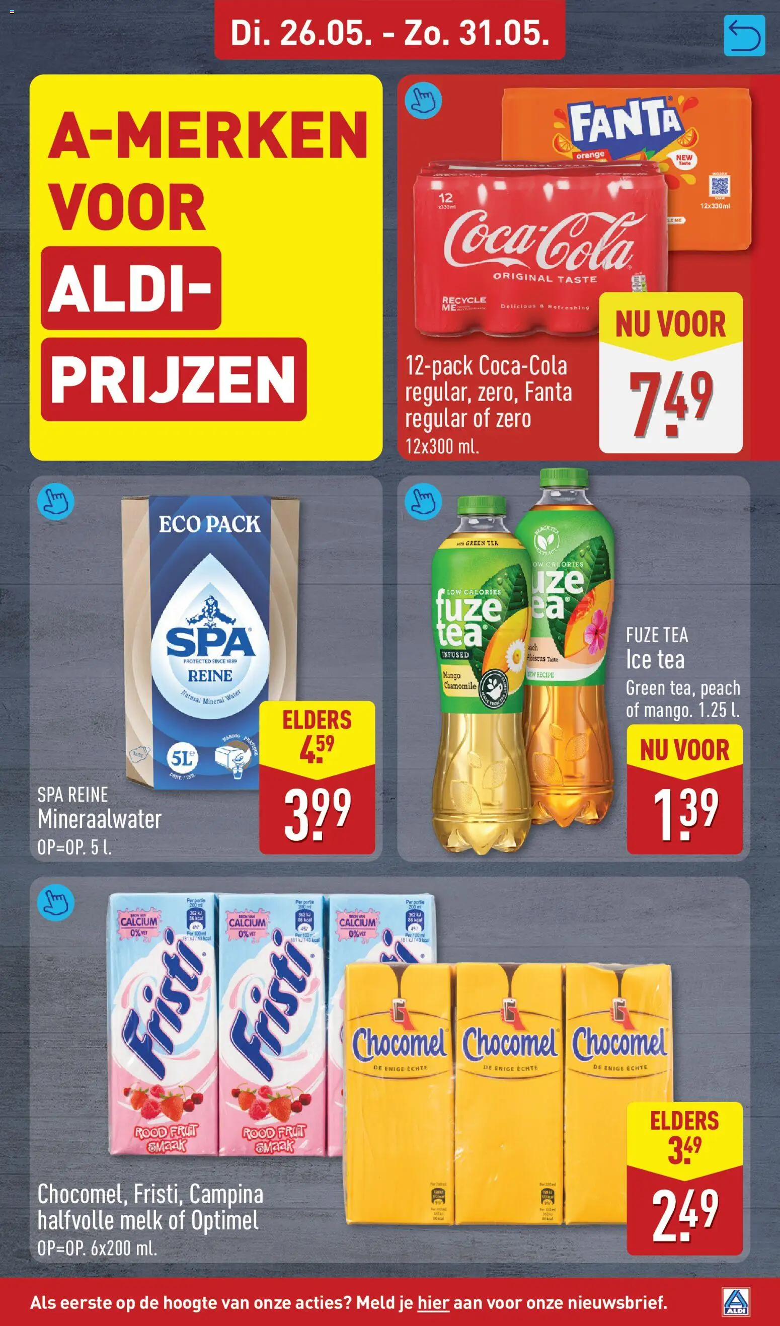 {H1} | Pagina: 19 | Producten: Melk, Fanta, Halfvolle Melk, Mineraalwater