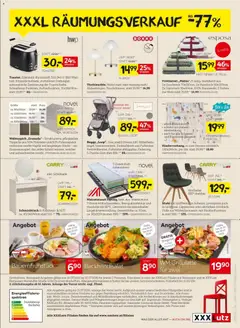 XXXLutz Prospekt aktuell ab 14.07.2026 gültig | Seite: 24 | Produkte: Toaster, Matratze, Lattenrost, Stuhl
