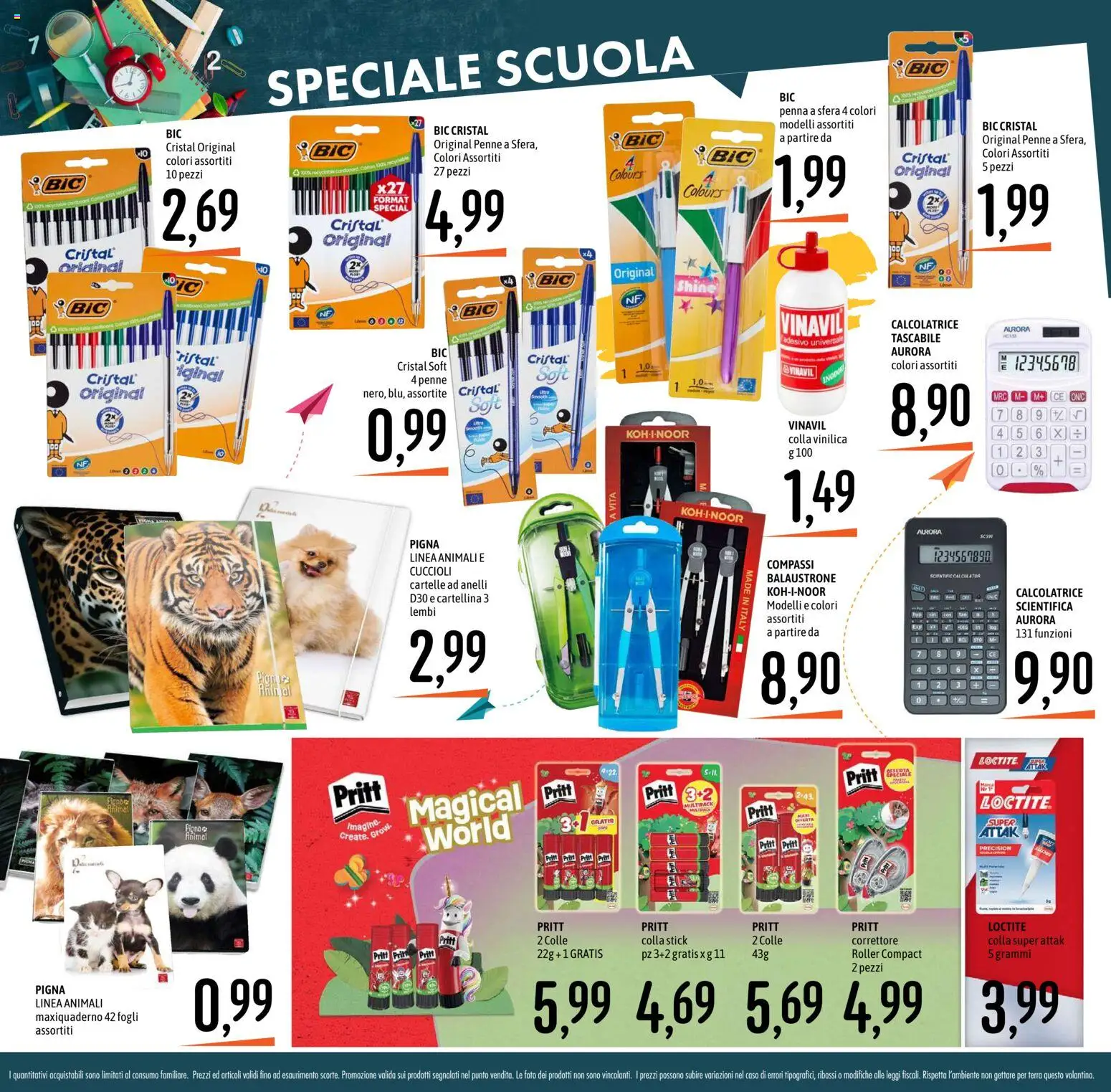 Volantino Emisfero del 27/08/2026 | Pagina: 30 | Prodotti: Colla, Calcolatrice, Correttore, Terra
