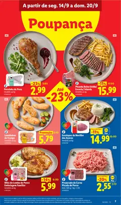Pré-visualização Perninha de Peru, Vendido ao kg válido de 14/09/2026 | Página: 7 | Produtos: Peru, Lombo, Lombo de porco, Carne